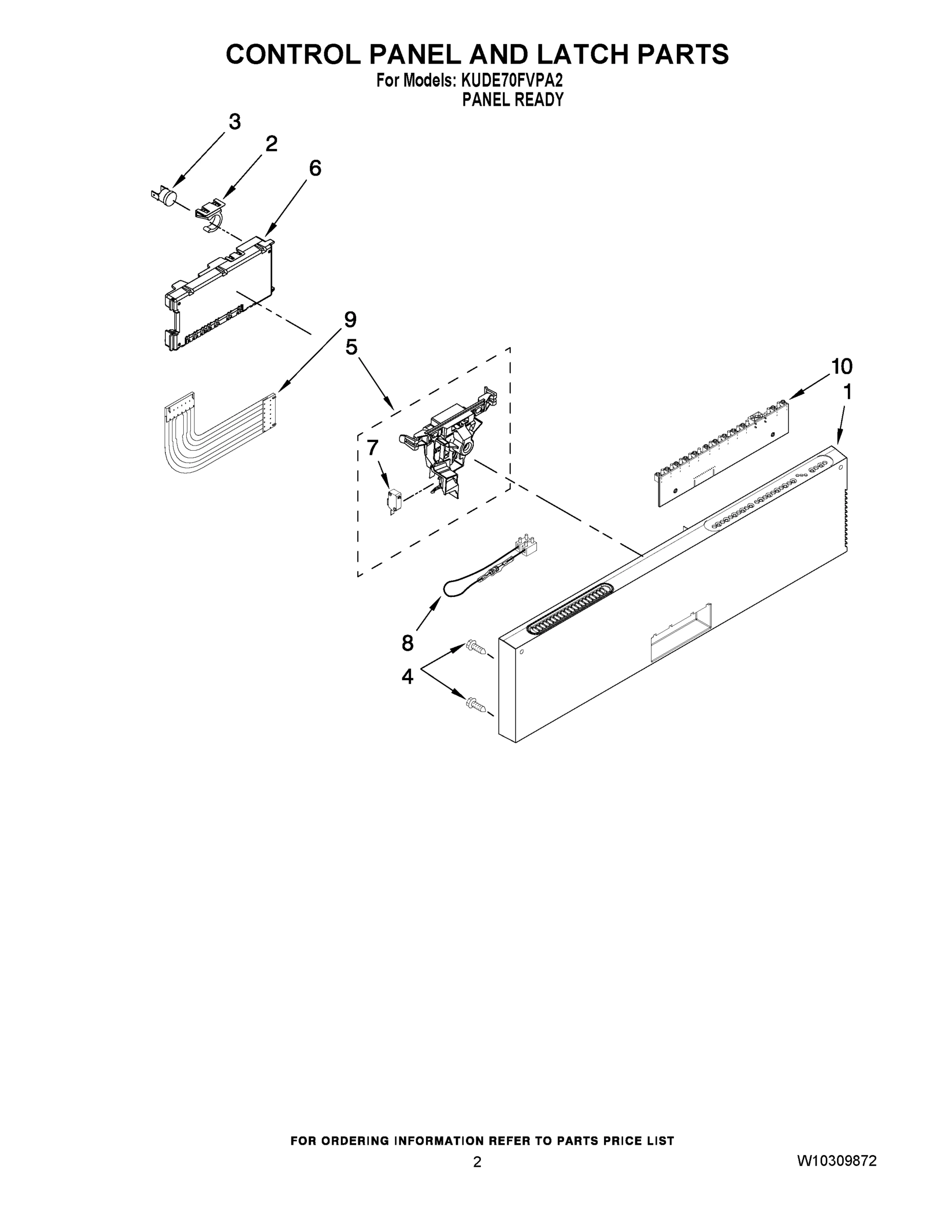 02 - CONTROL PANEL AND LATCH PARTS