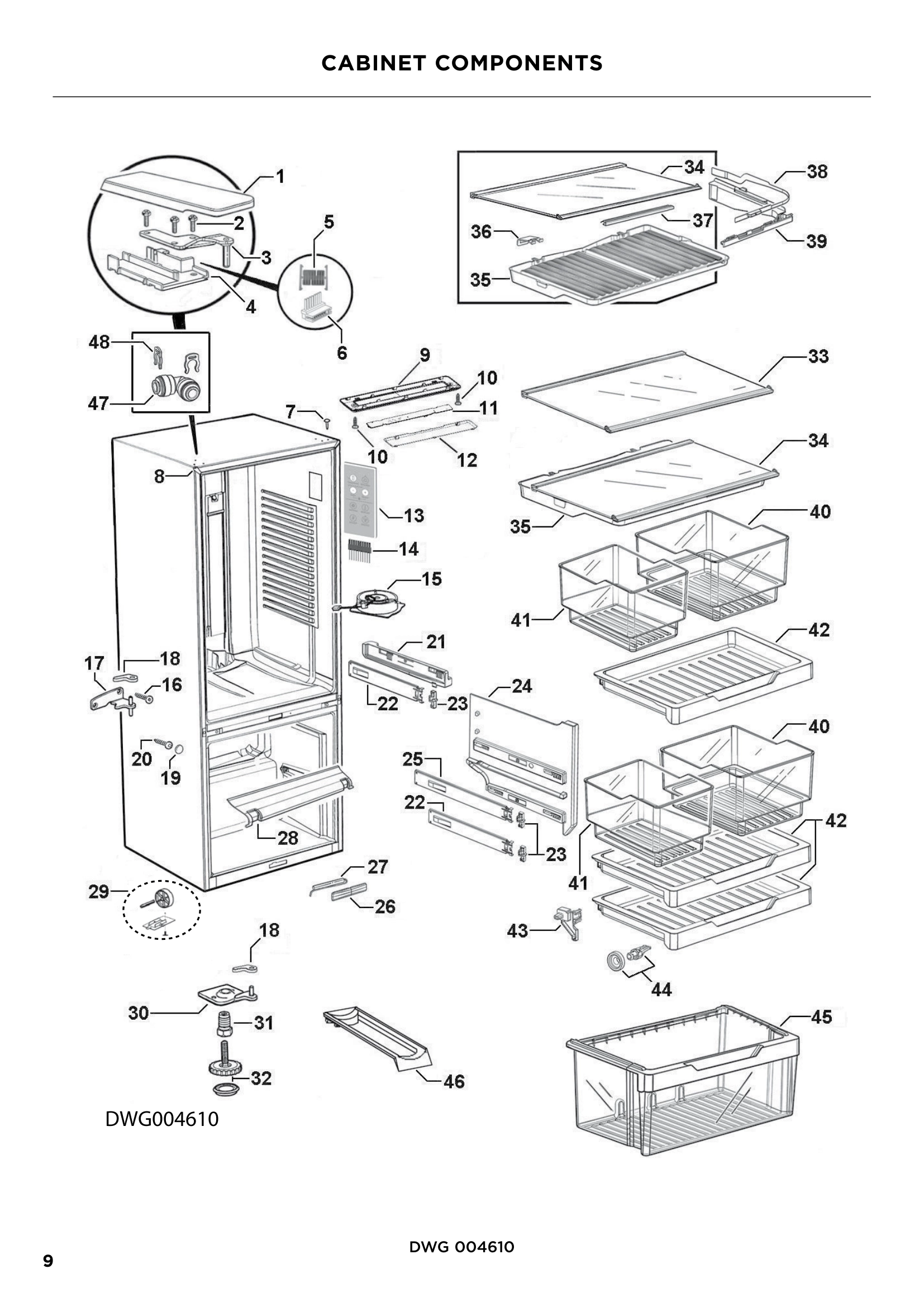 CABINET COMPONENTS