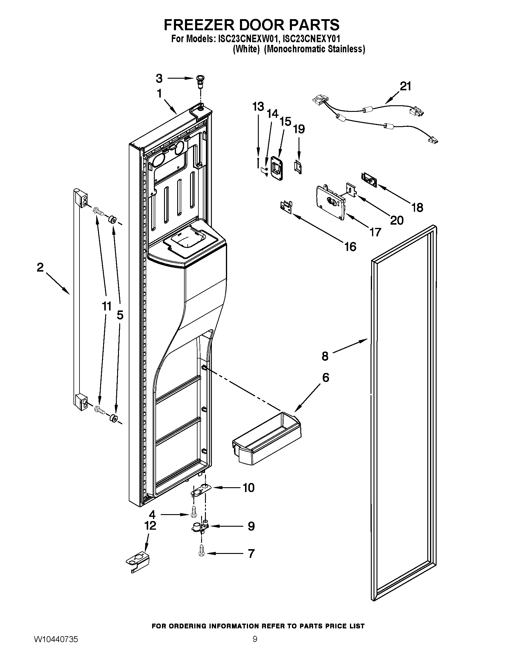 07 - FREEZER DOOR PARTS