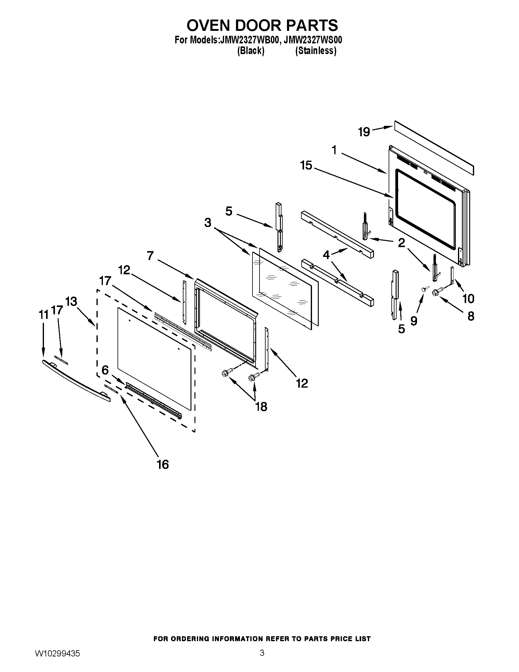 02 - OVEN DOOR PARTS