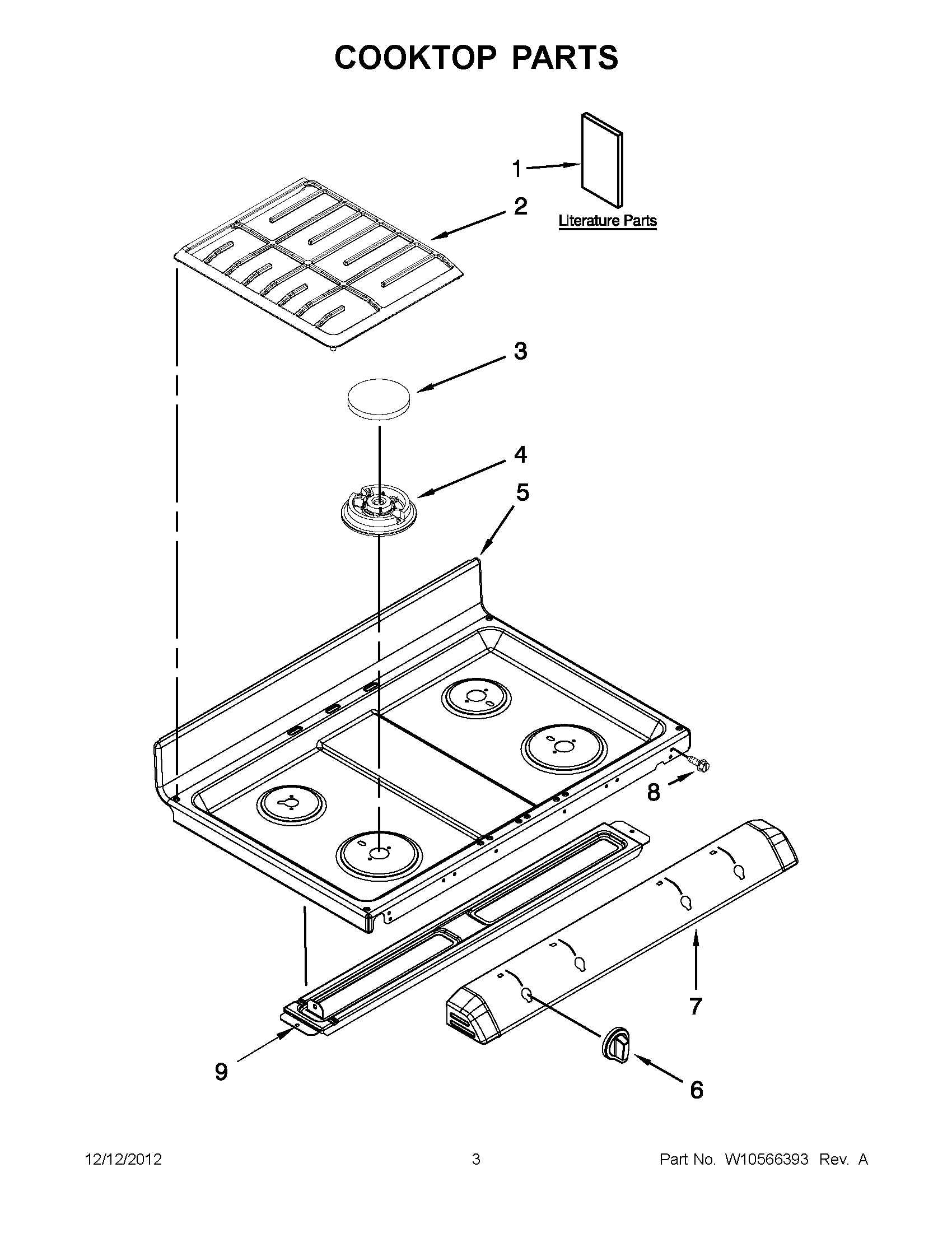 01 - COOKTOP PARTS