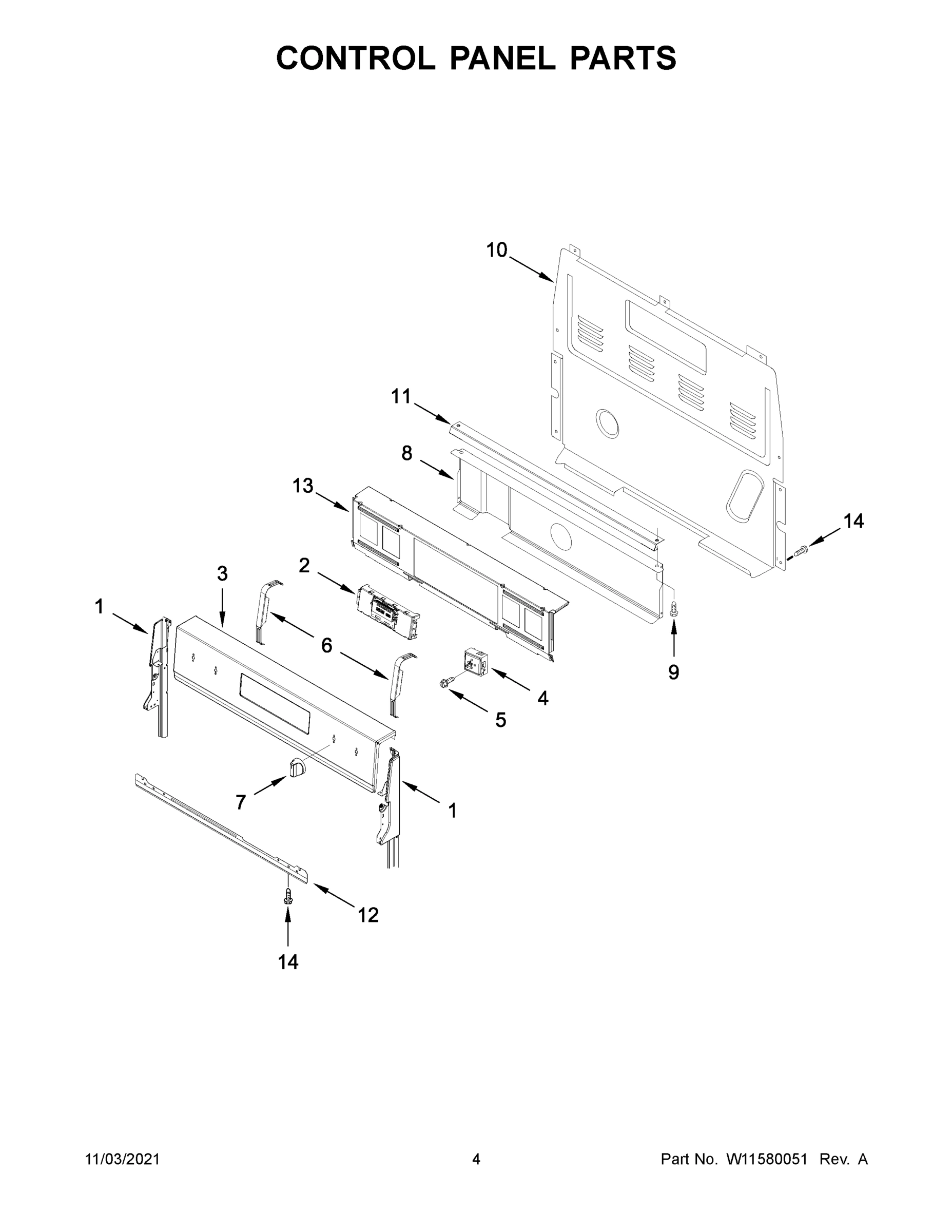 03 - CONTROL PANEL PARTS