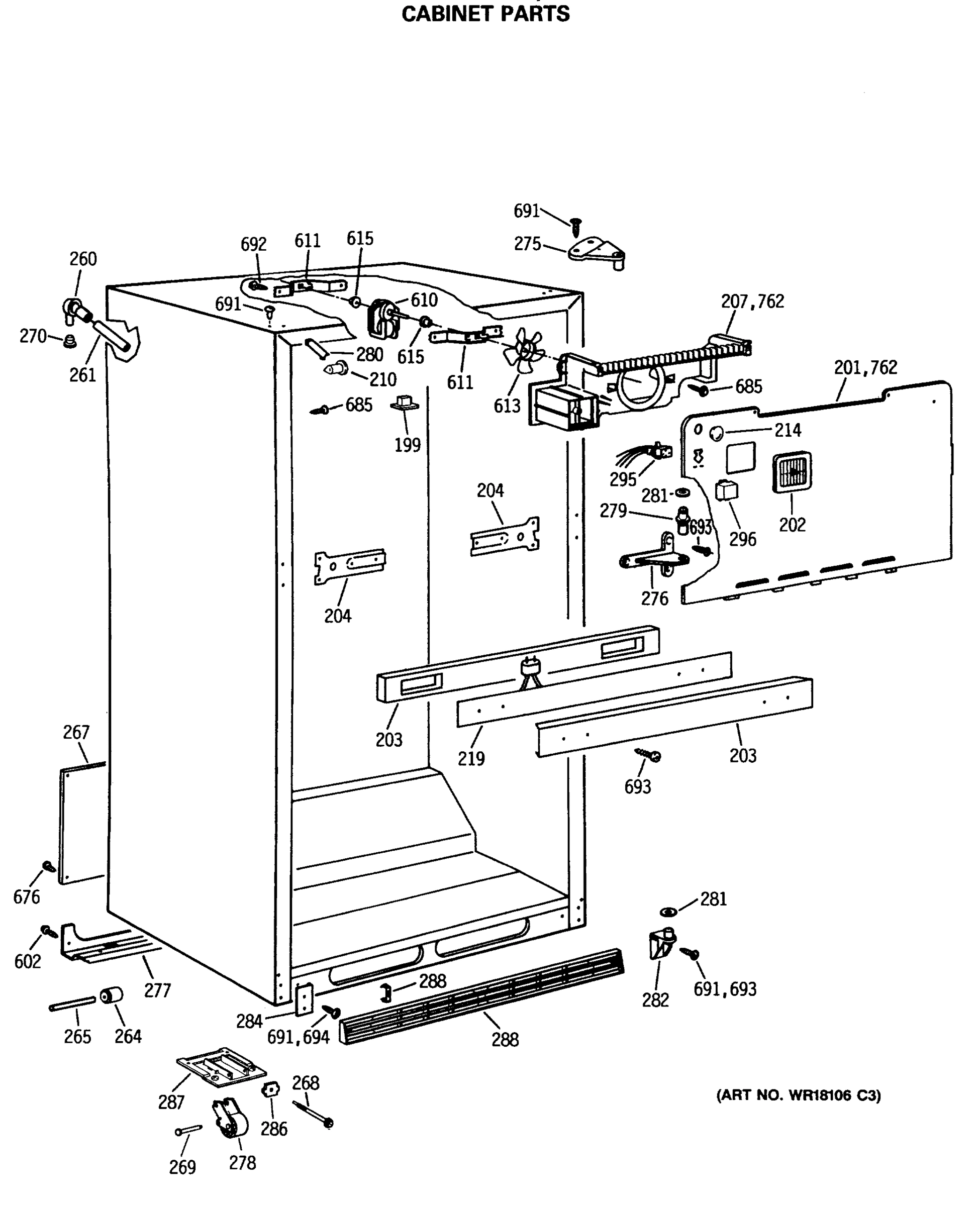 CABINET PARTS