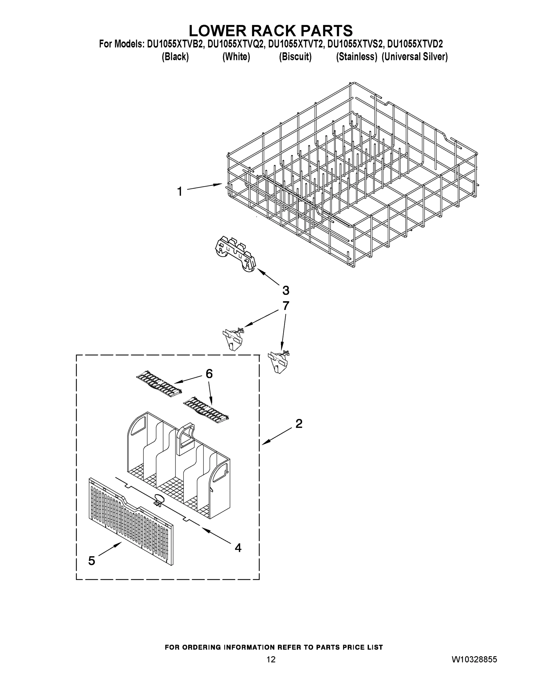 10 - LOWER RACK PARTS
