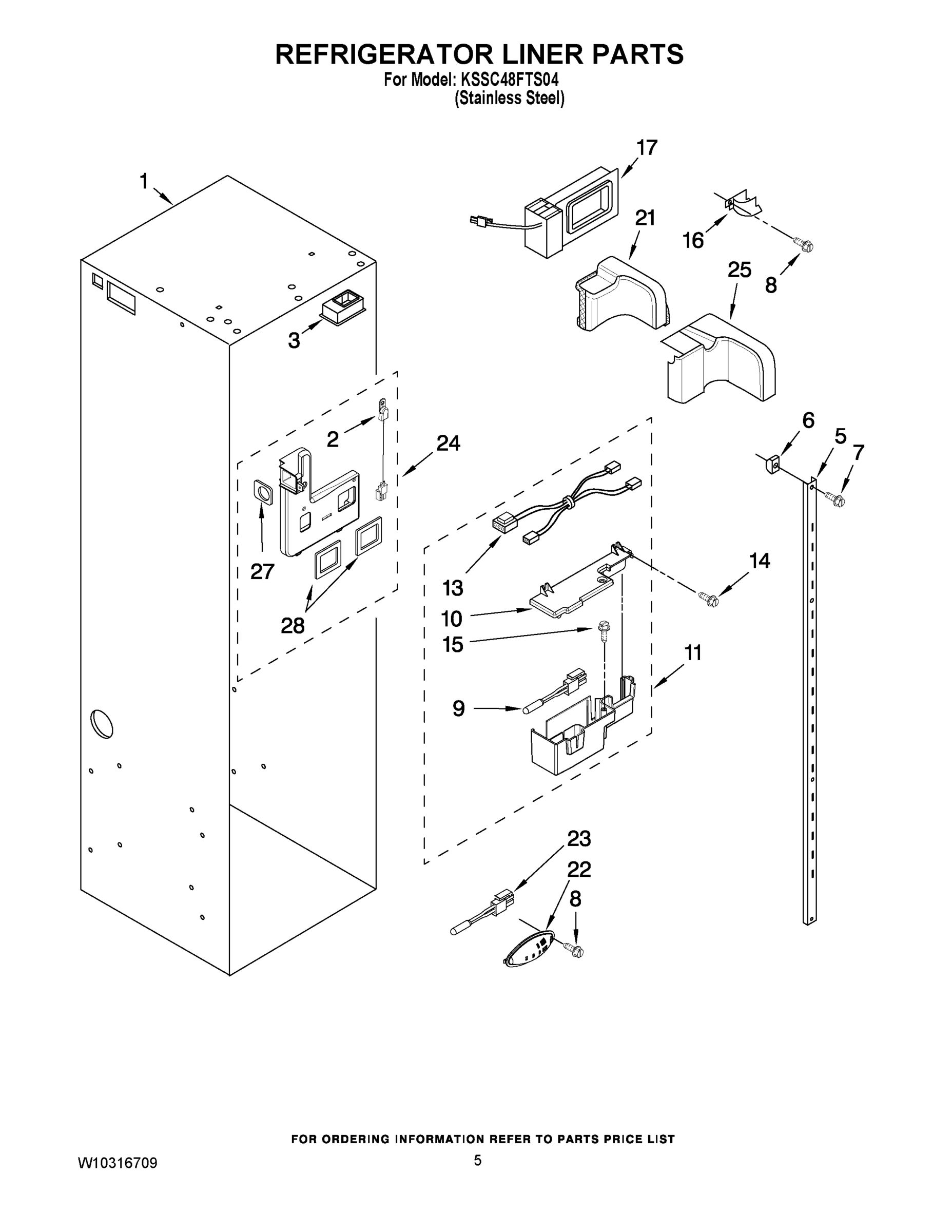 04 - REFRIGERATOR LINER PARTS