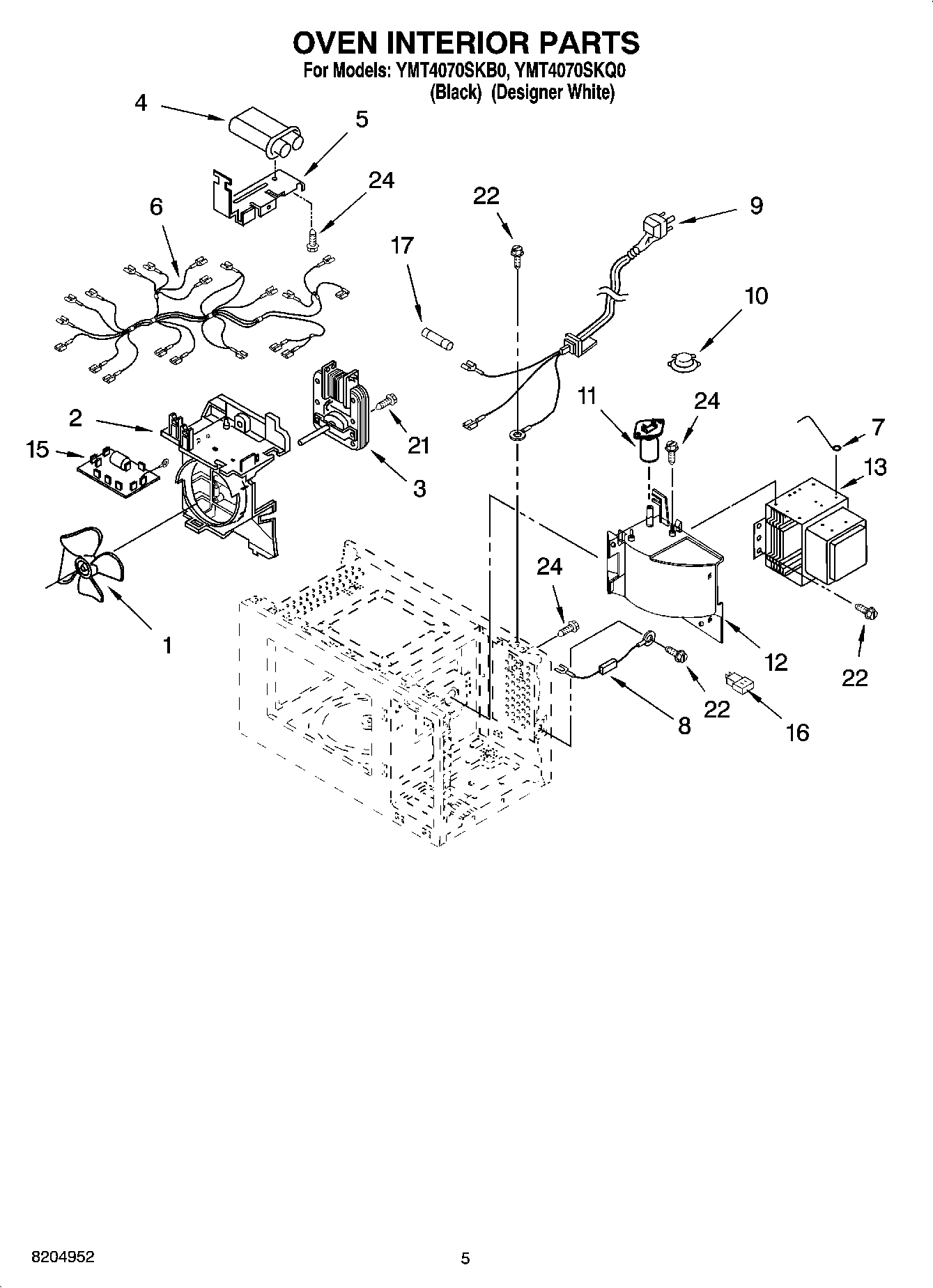 05 - OVEN INTERIOR PARTS