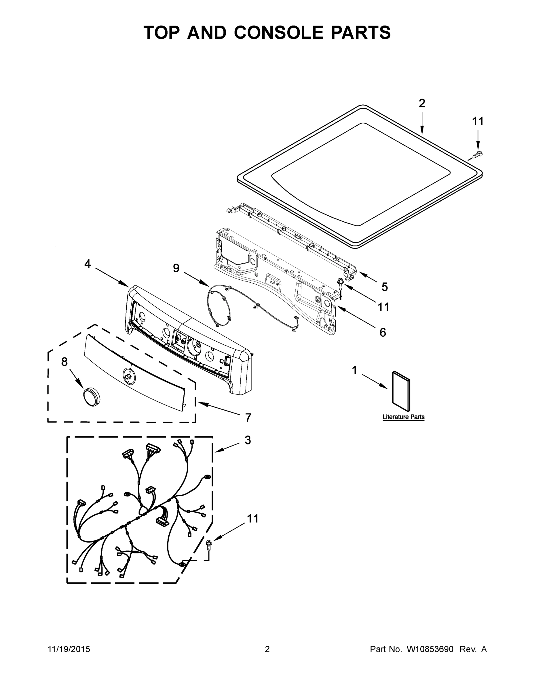 02 - TOP AND CONSOLE PARTS