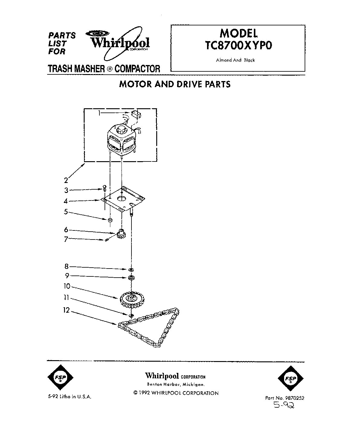 01 - MOTOR AND DRIVE, LIT/OPTIONAL