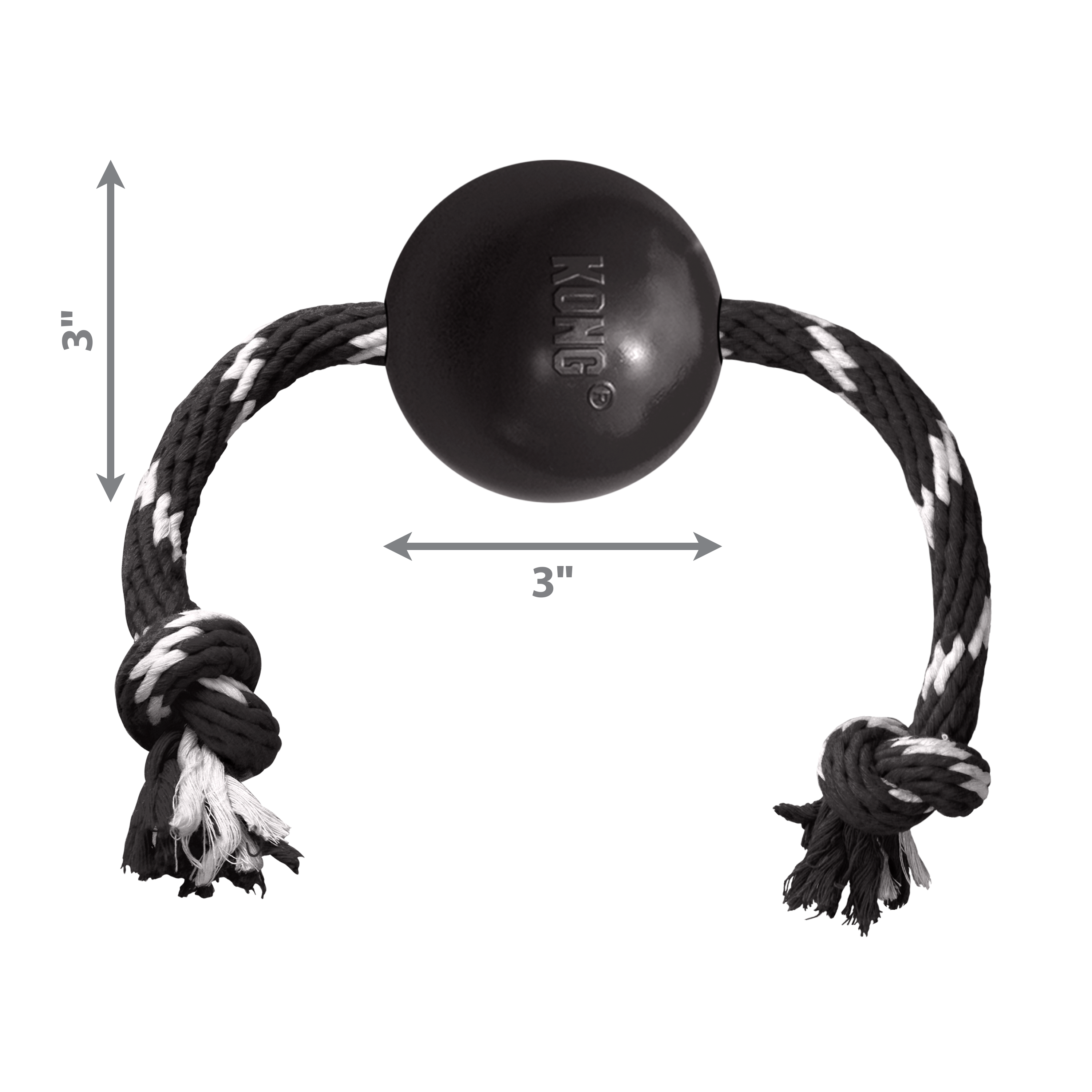 KONG Extreme Ball w/Rope dimoffpack product image