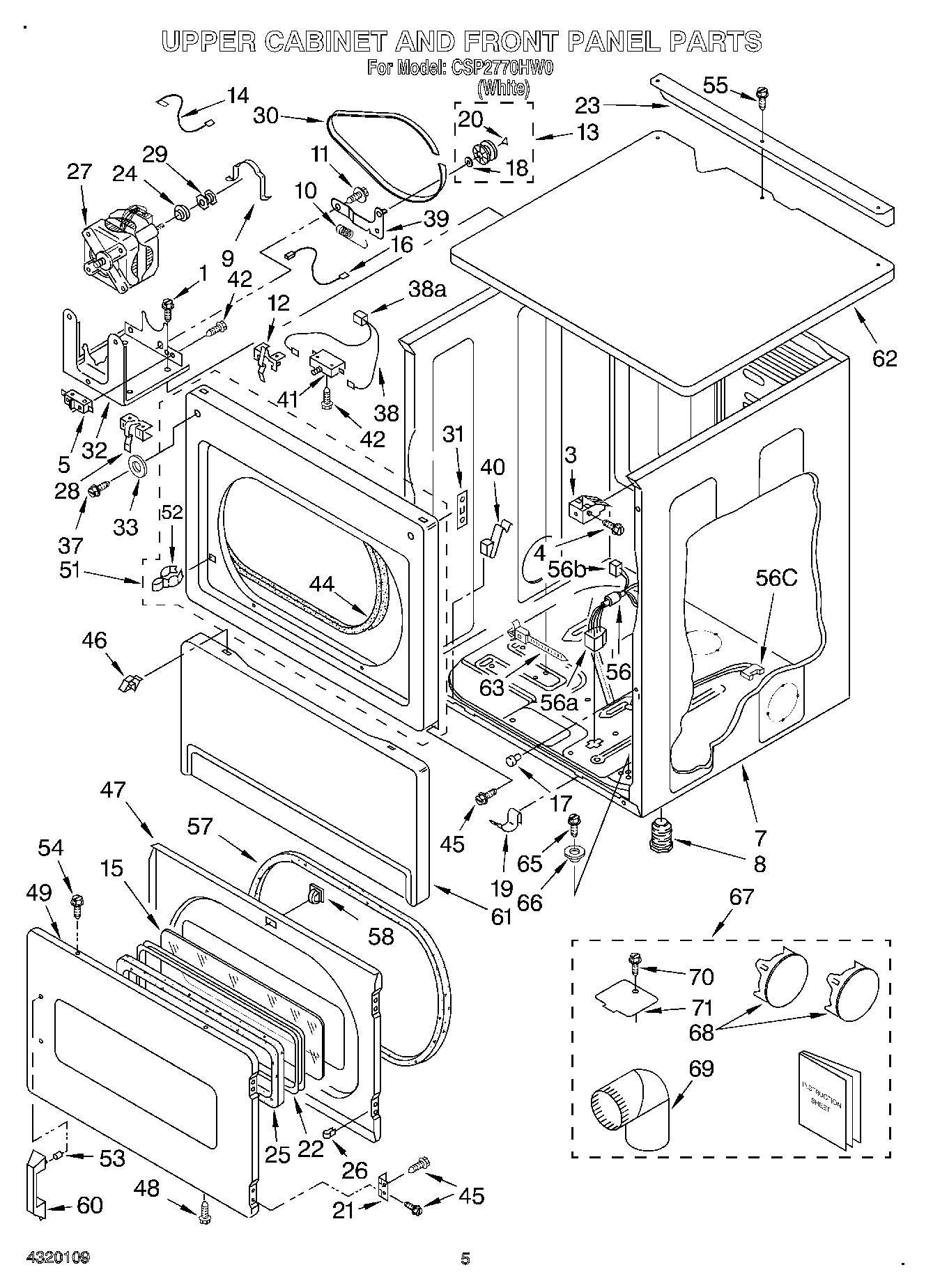 03 - UPPER CABINET AND FRONT PANEL