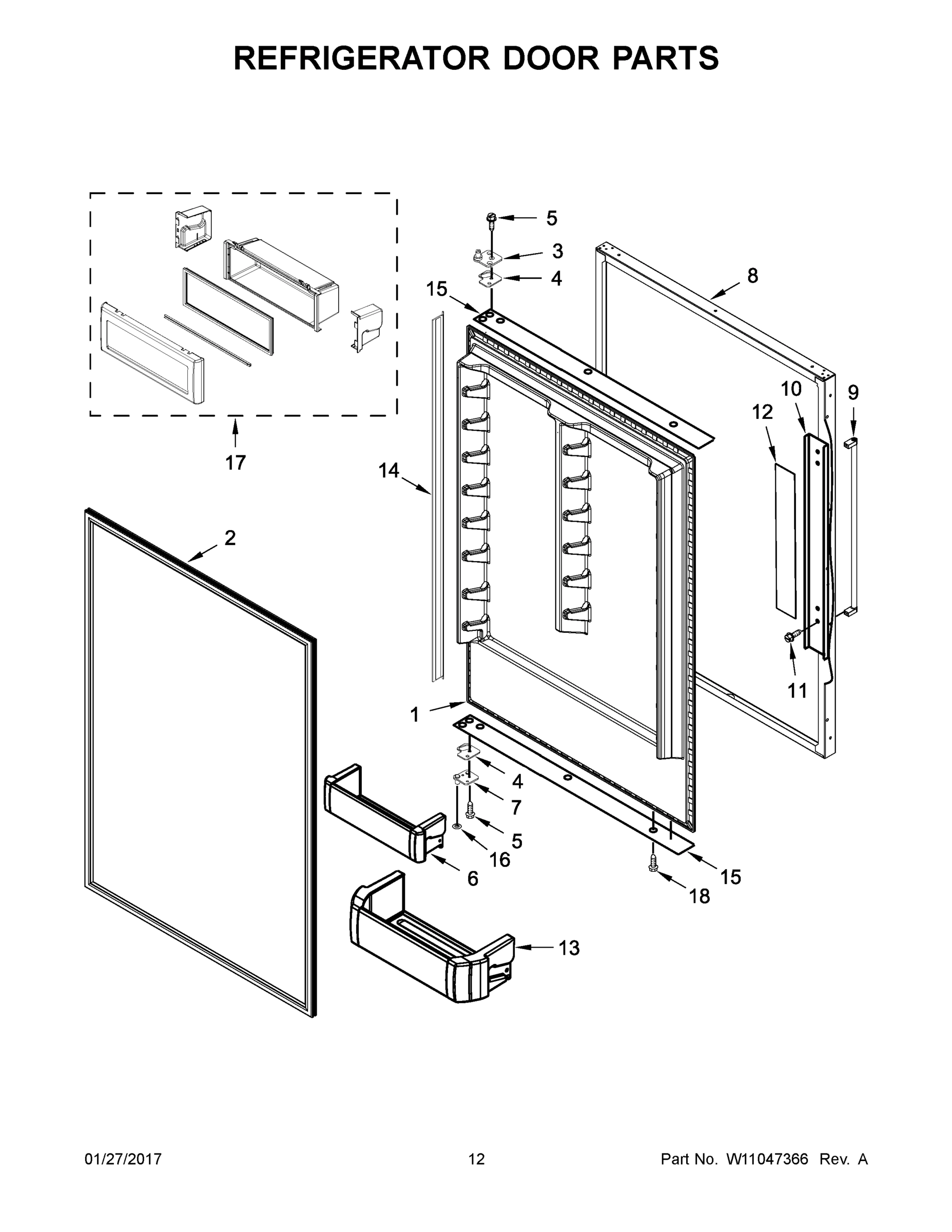 07 - REFRIGERATOR DOOR PARTS
