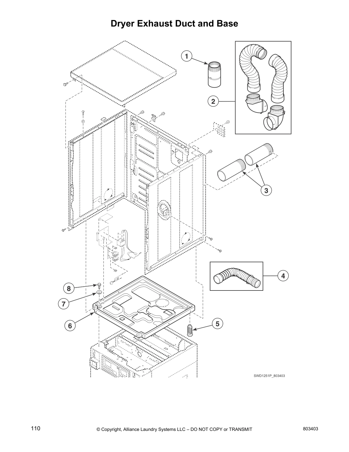 Dryer Exhaust Duct and Base