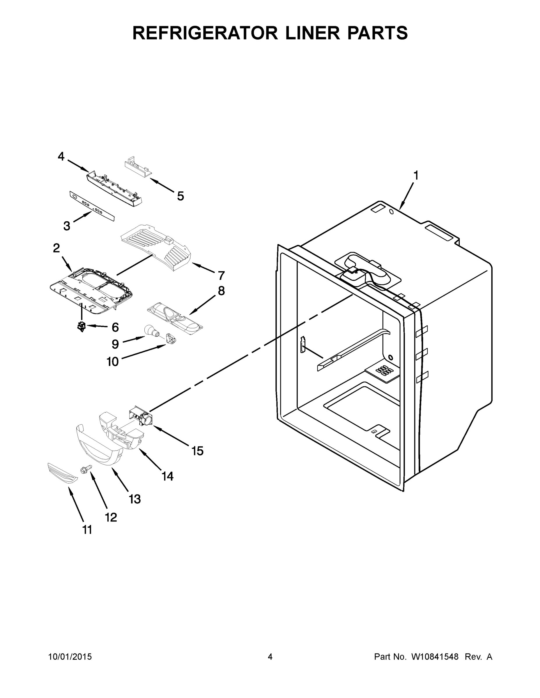 03 - REFRIGERATOR LINER PARTS