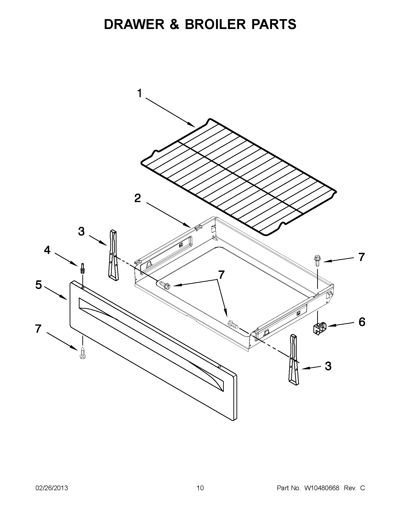 05 - DRAWER & BROILER PARTS