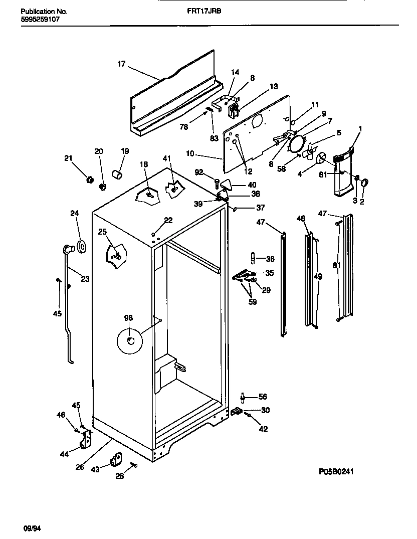 03 - CABINET WITH FAN ASSEMBLY