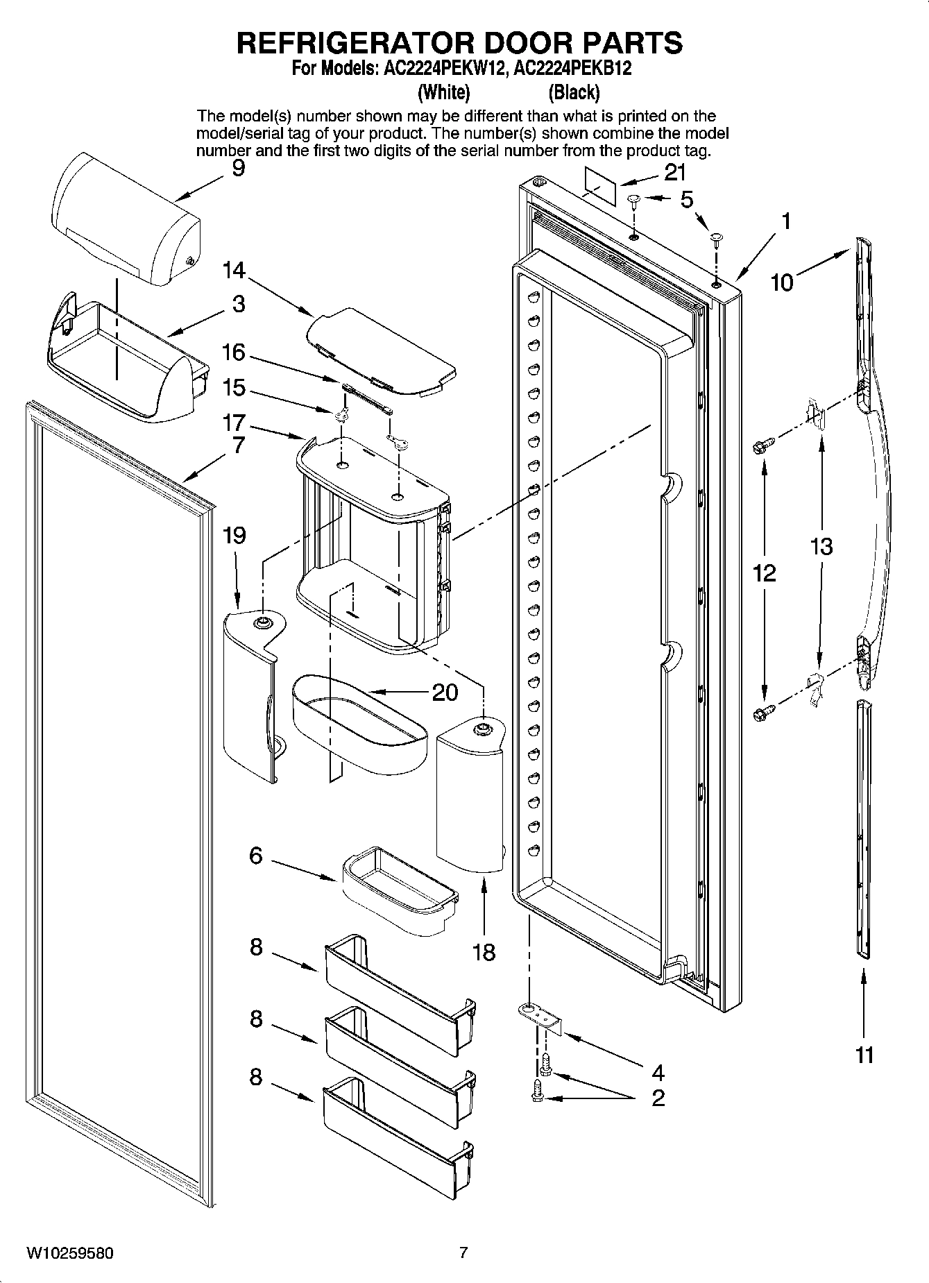 05 - REFRIGERATOR DOOR PARTS