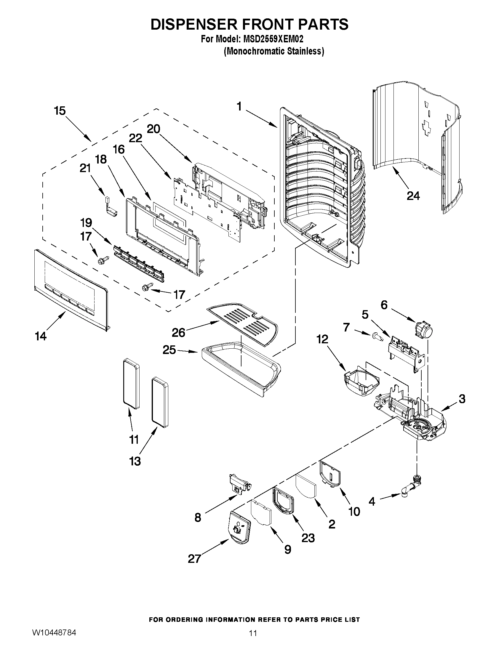 07 - DISPENSER FRONT PARTS