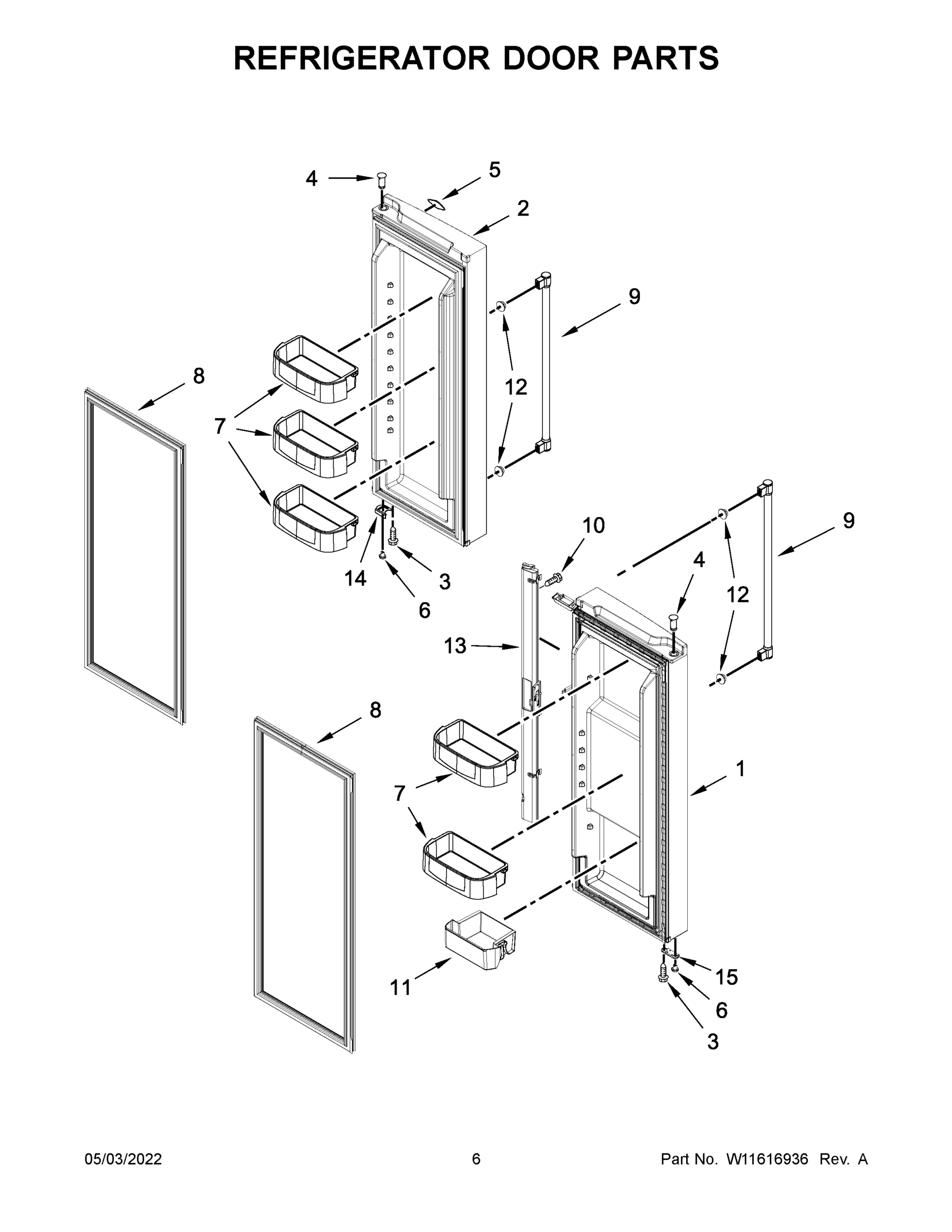 04 - REFRIGERATOR DOOR PARTS
