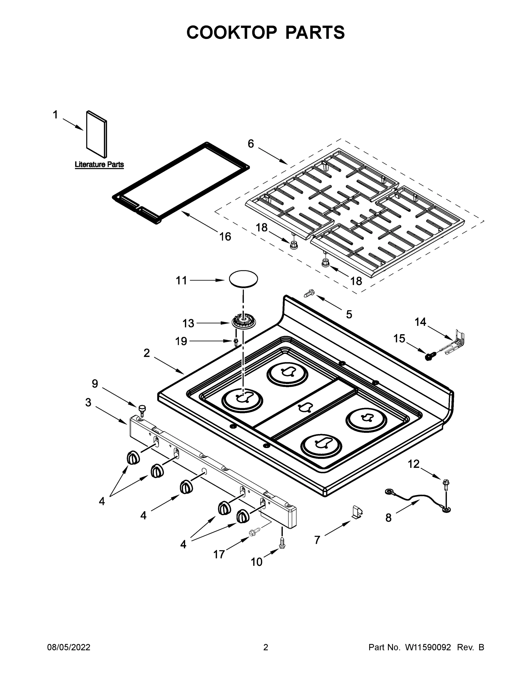 02 - COOKTOP PARTS