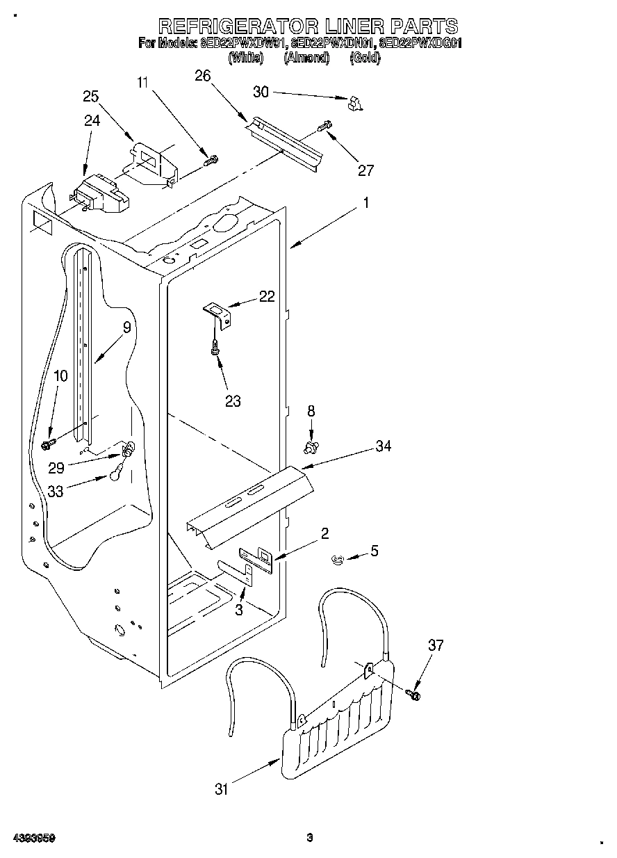 02 - REFRIGERATOR LINER