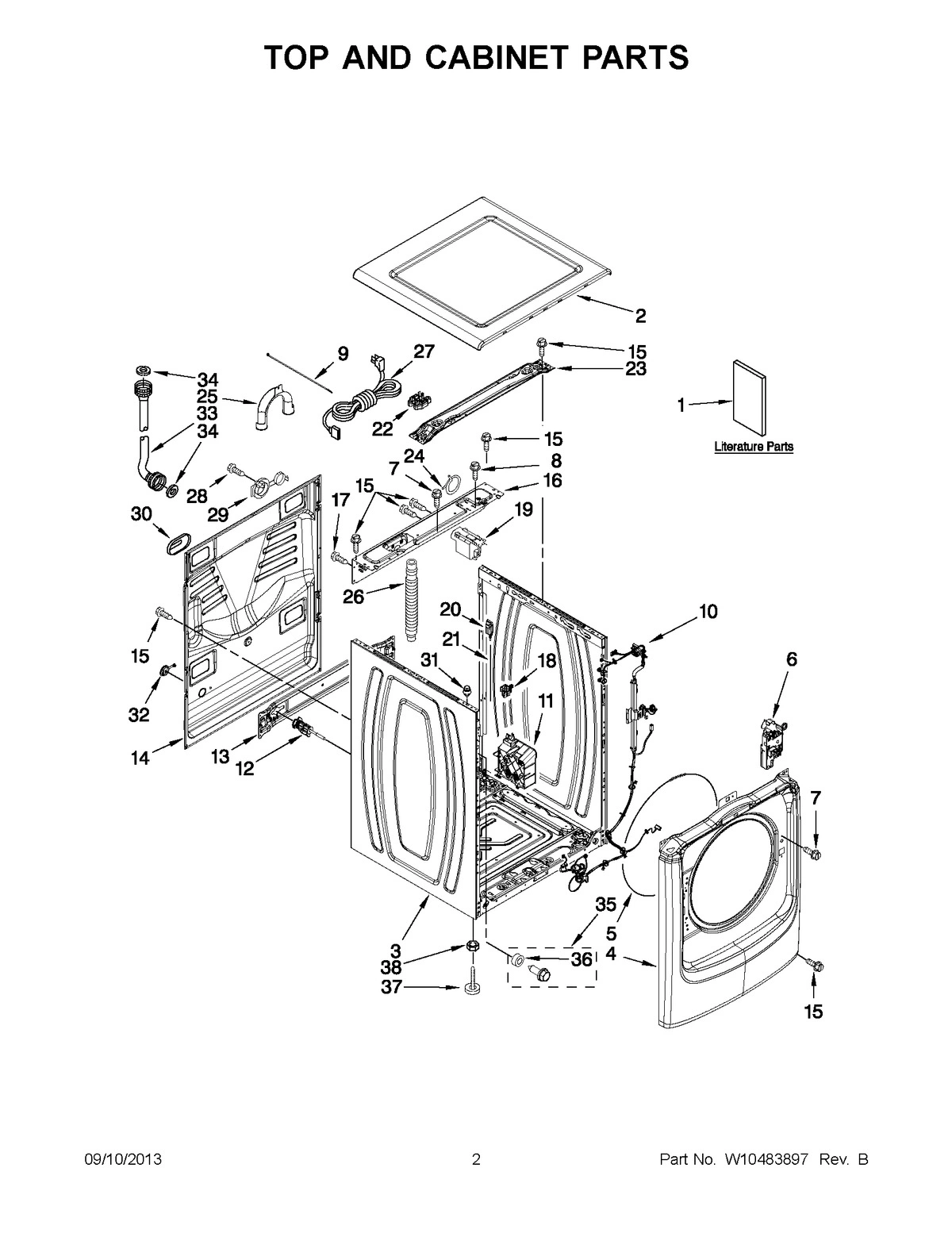02 - TOP AND CABINET PARTS