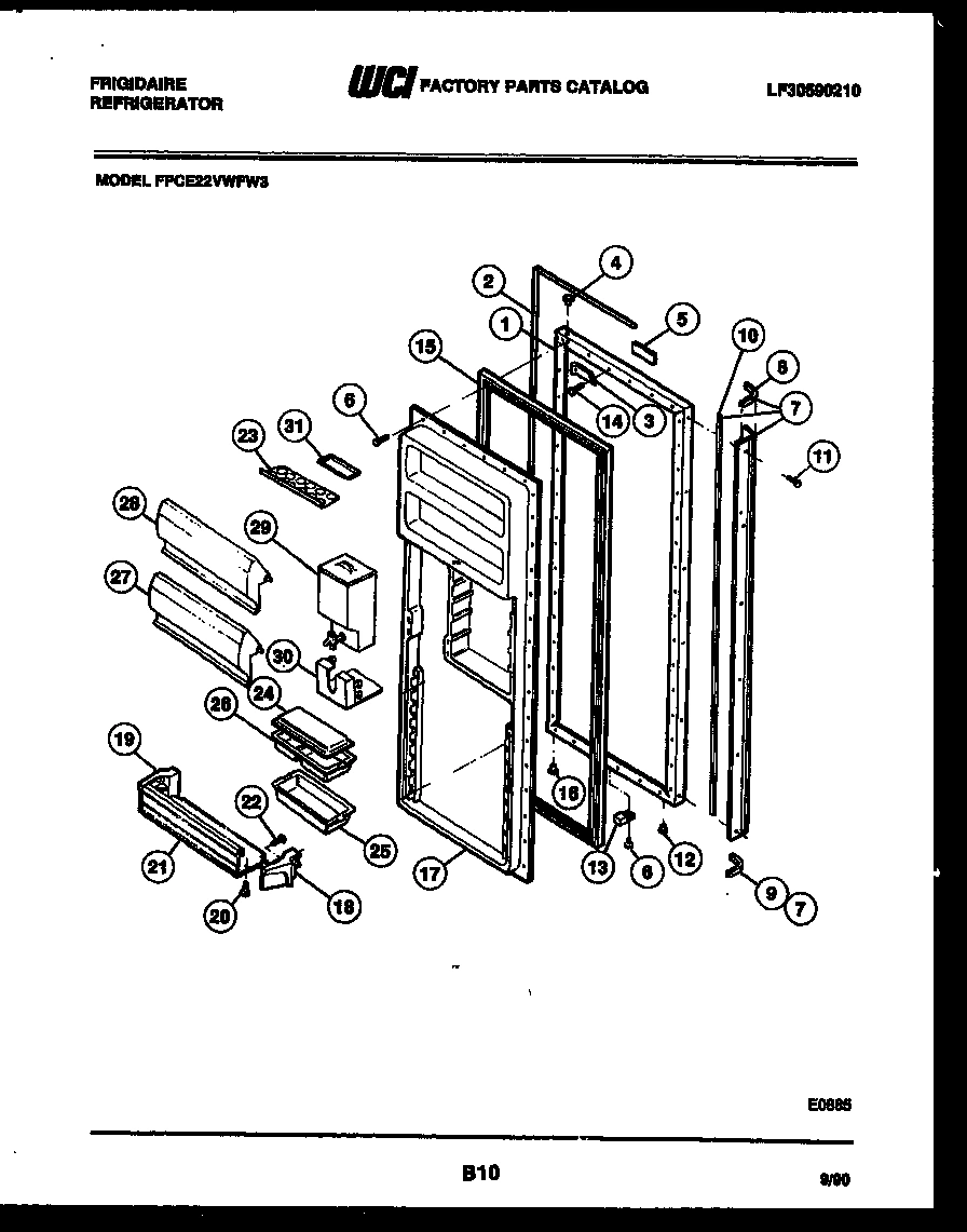 03 - REFRIGERATOR DOOR PARTS