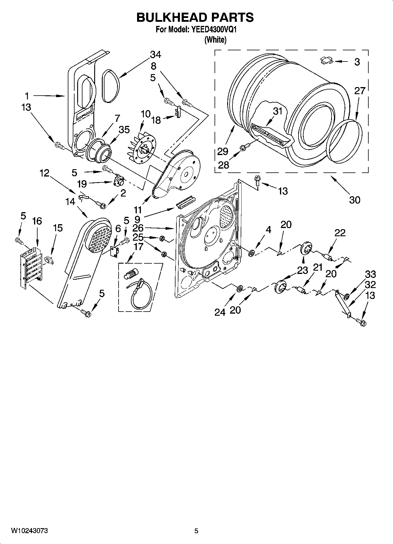 03 - BULKHEAD PARTS, OPTIONAL PARTS (NOT INCLUDED)