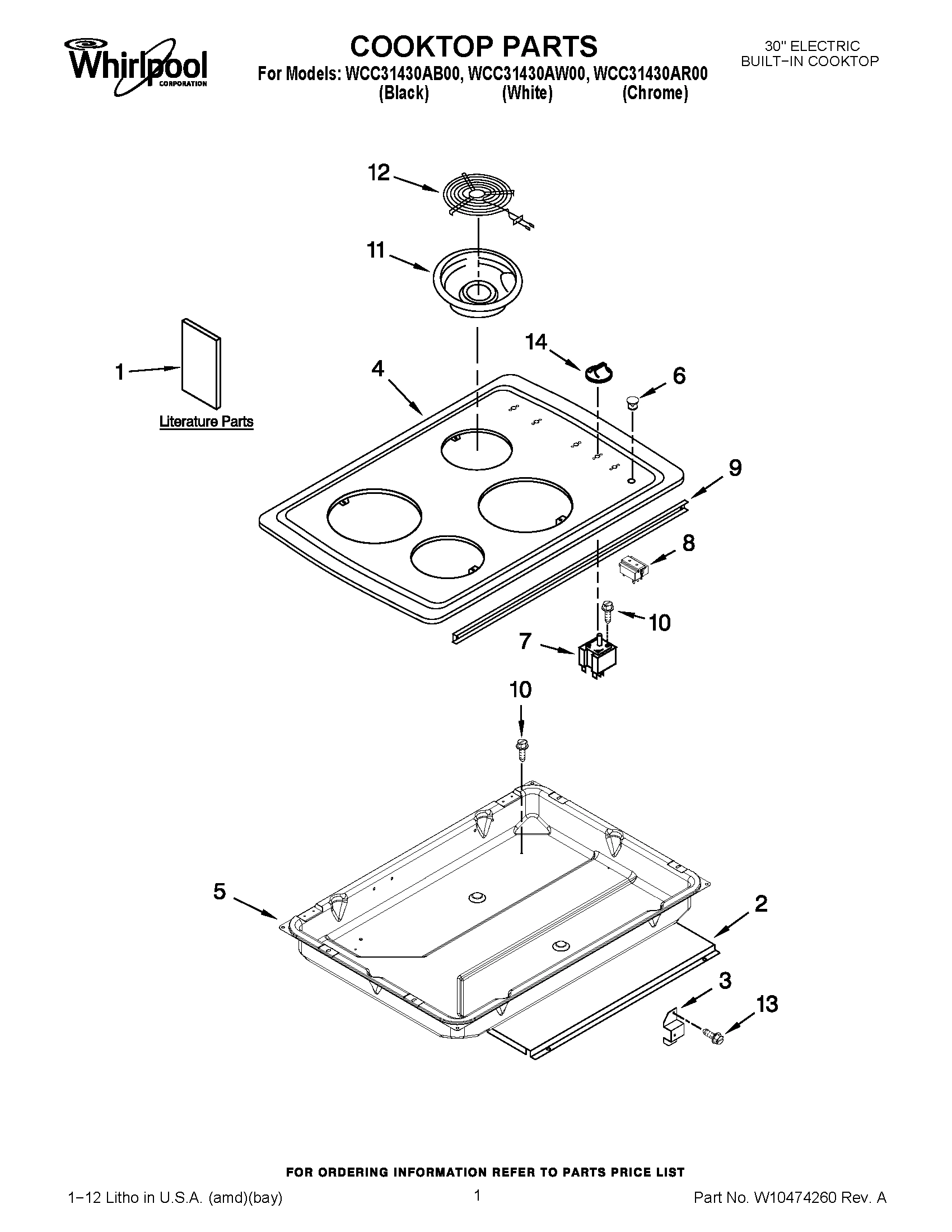 01 - COOKTOP PARTS