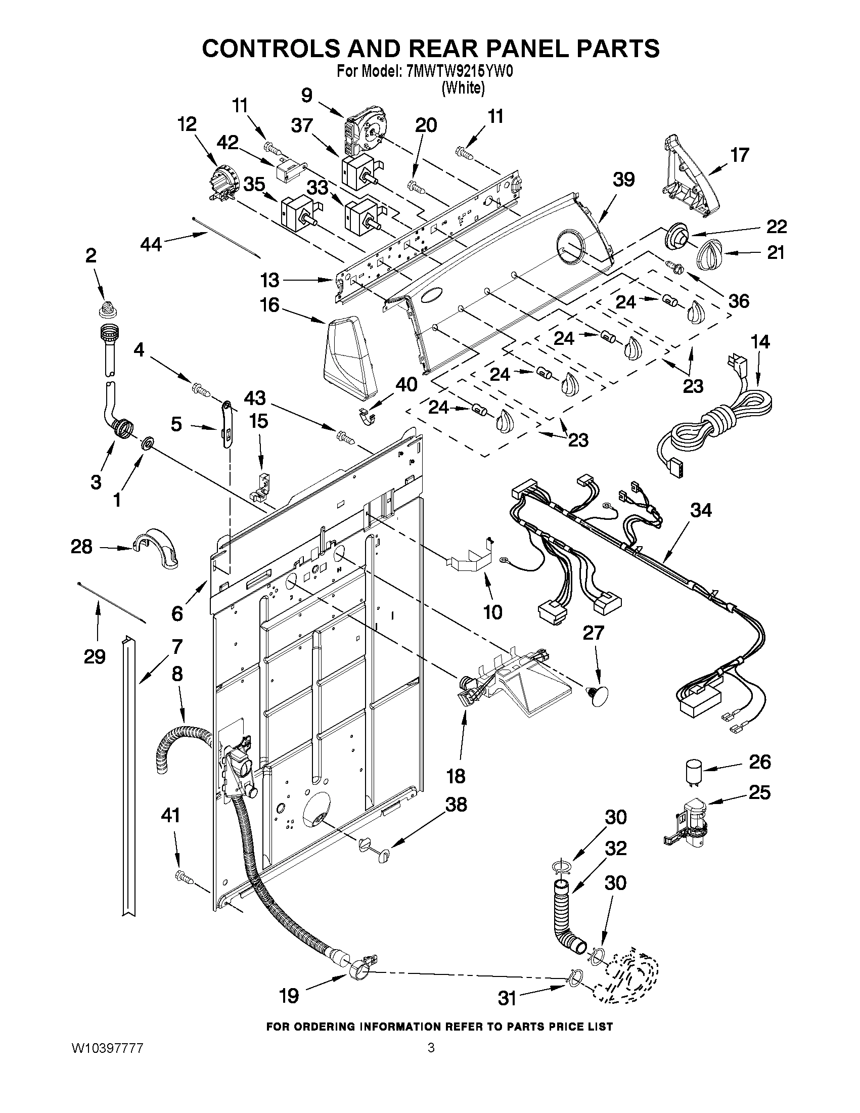 02 - CONTROLS AND REAR PANEL PARTS