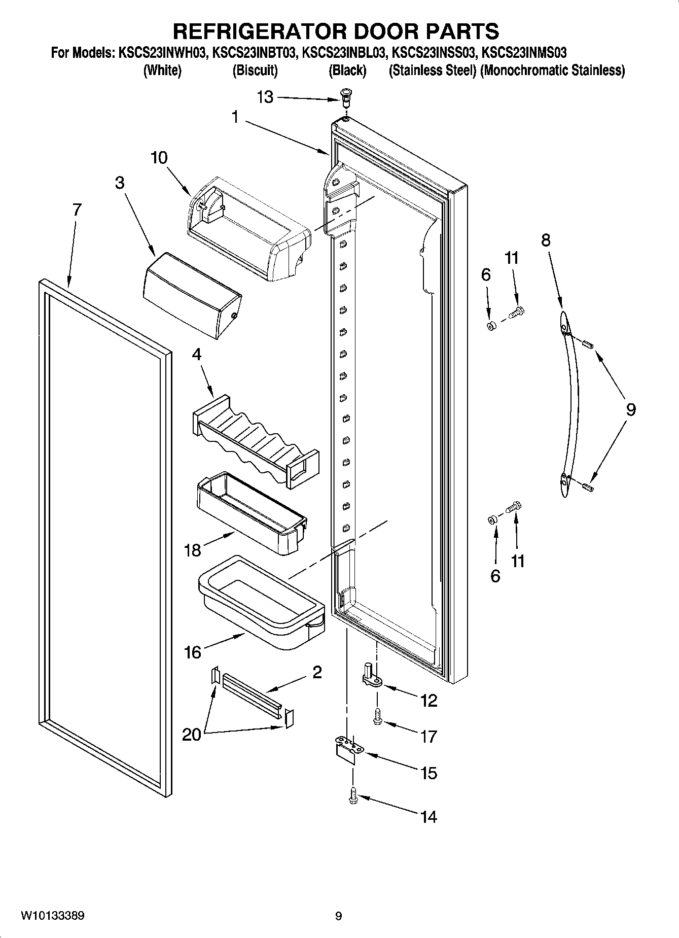 06 - REFRIGERATOR DOOR PARTS