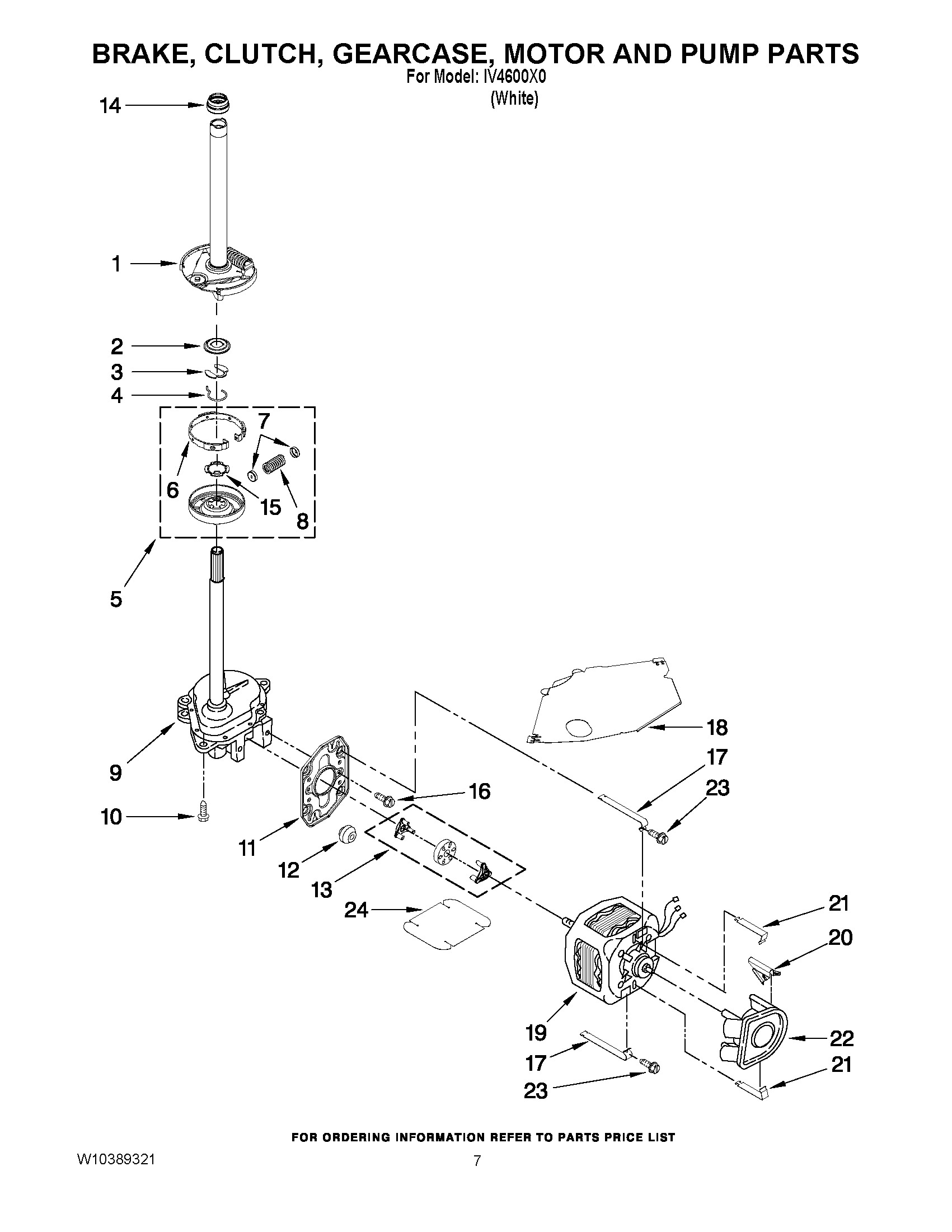 04 - BRAKE, CLUTCH, GEARCASE, MOTOR AND PUMP PARTS