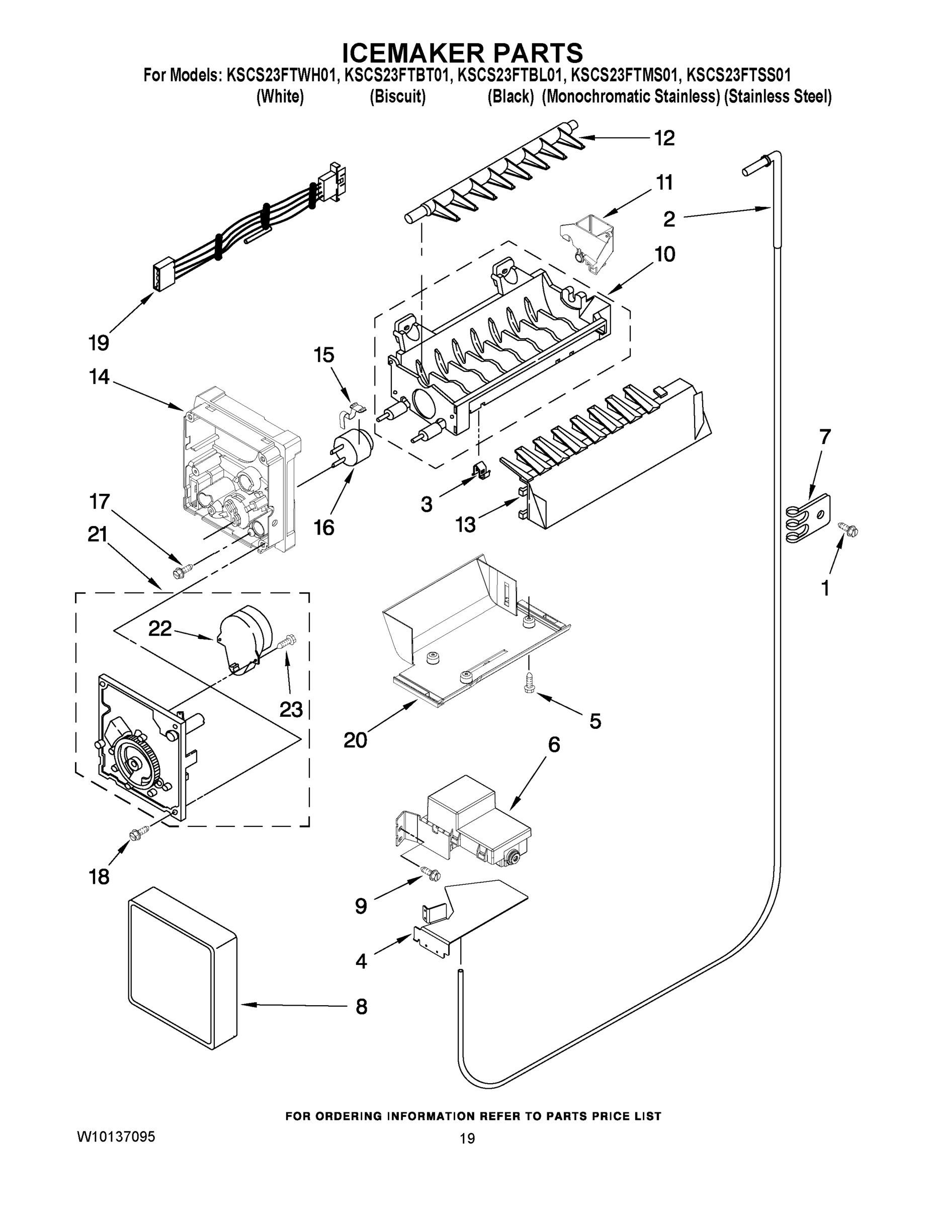 12 - ICEMAKER PARTS