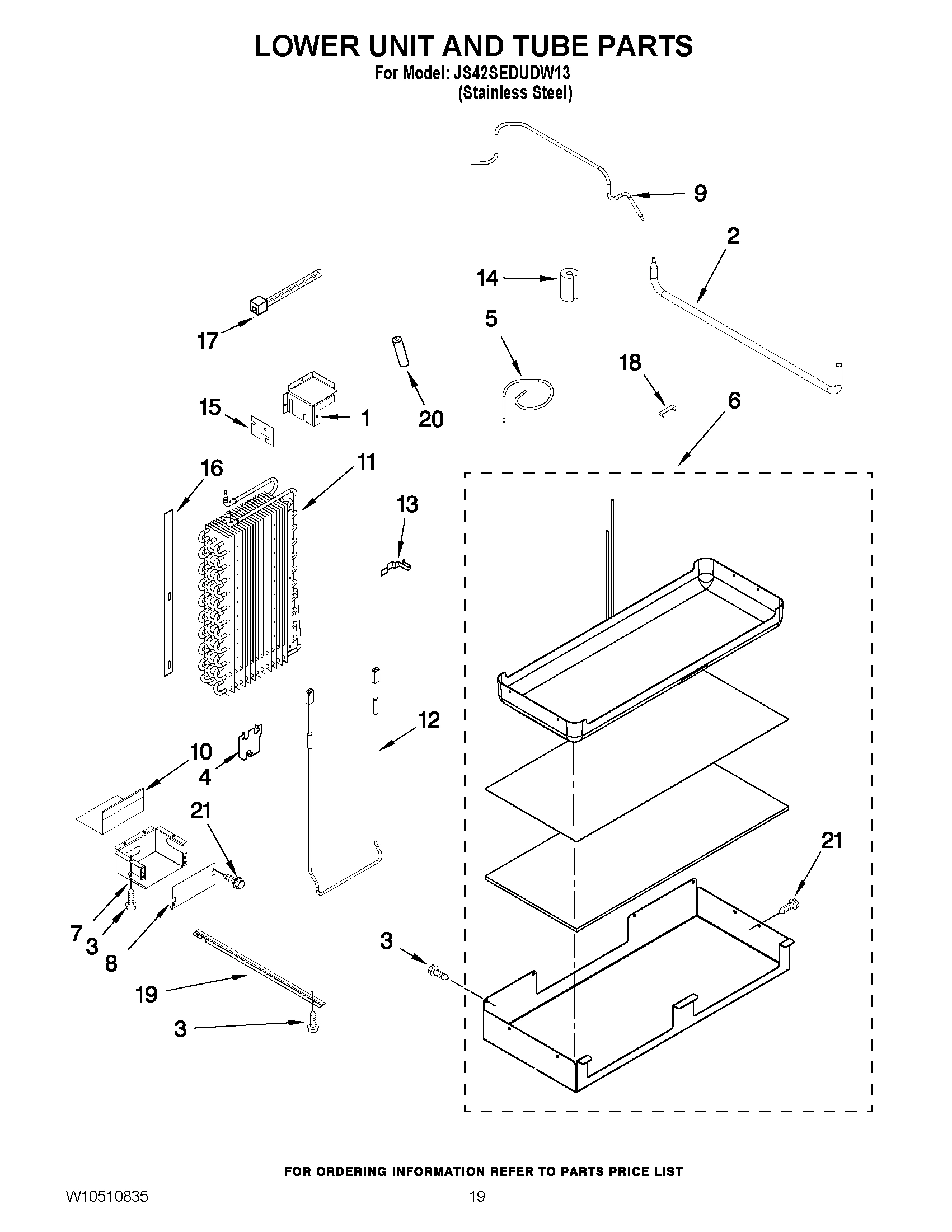 12 - LOWER UNIT AND TUBE PARTS