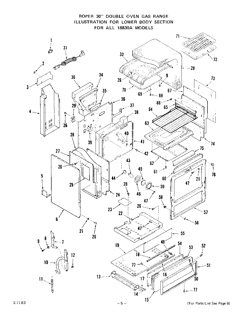 05 - LOWER OVEN DOOR