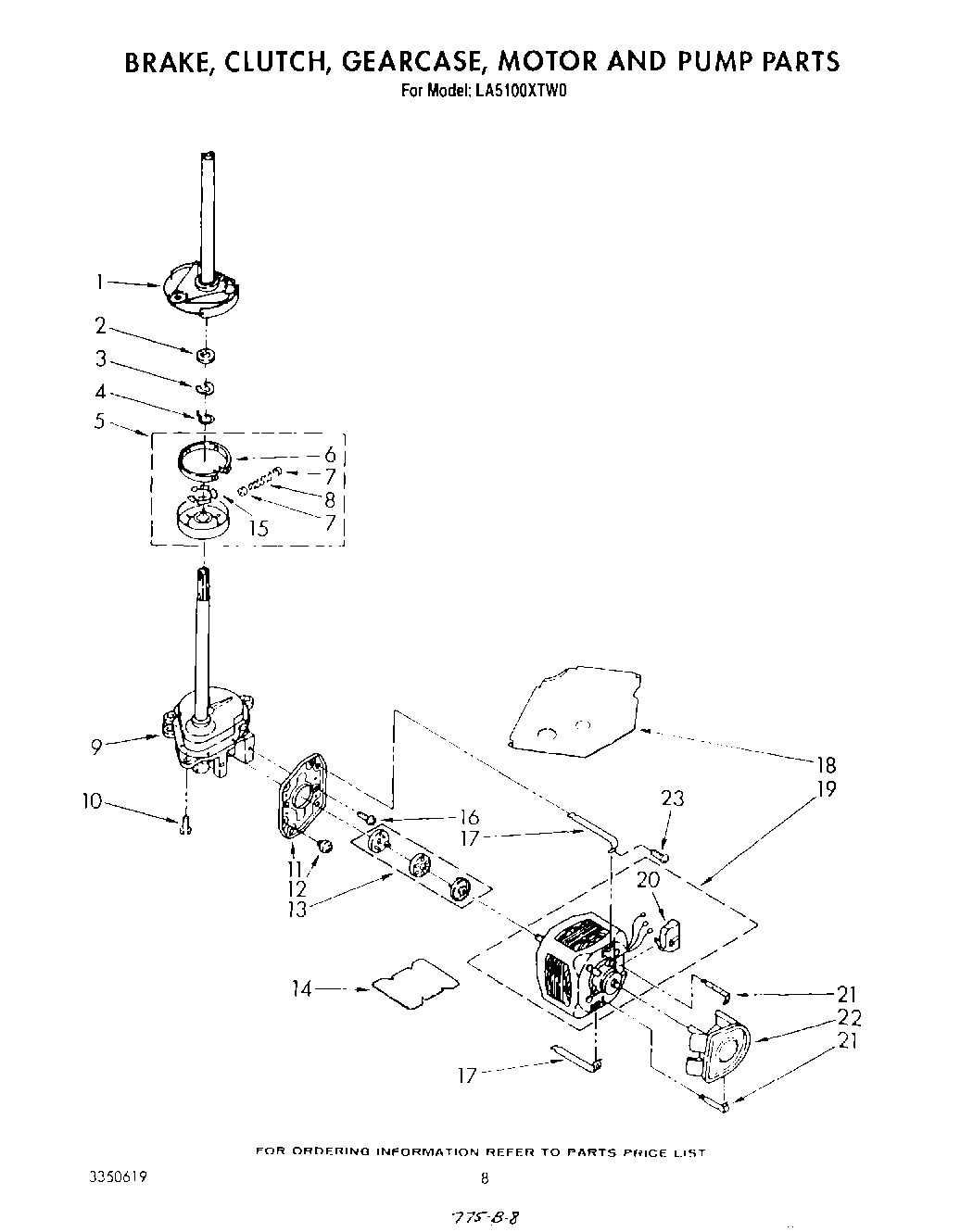06 - BRAKE, CLUTCH, GEARCASE, MOTOR AND PUMP