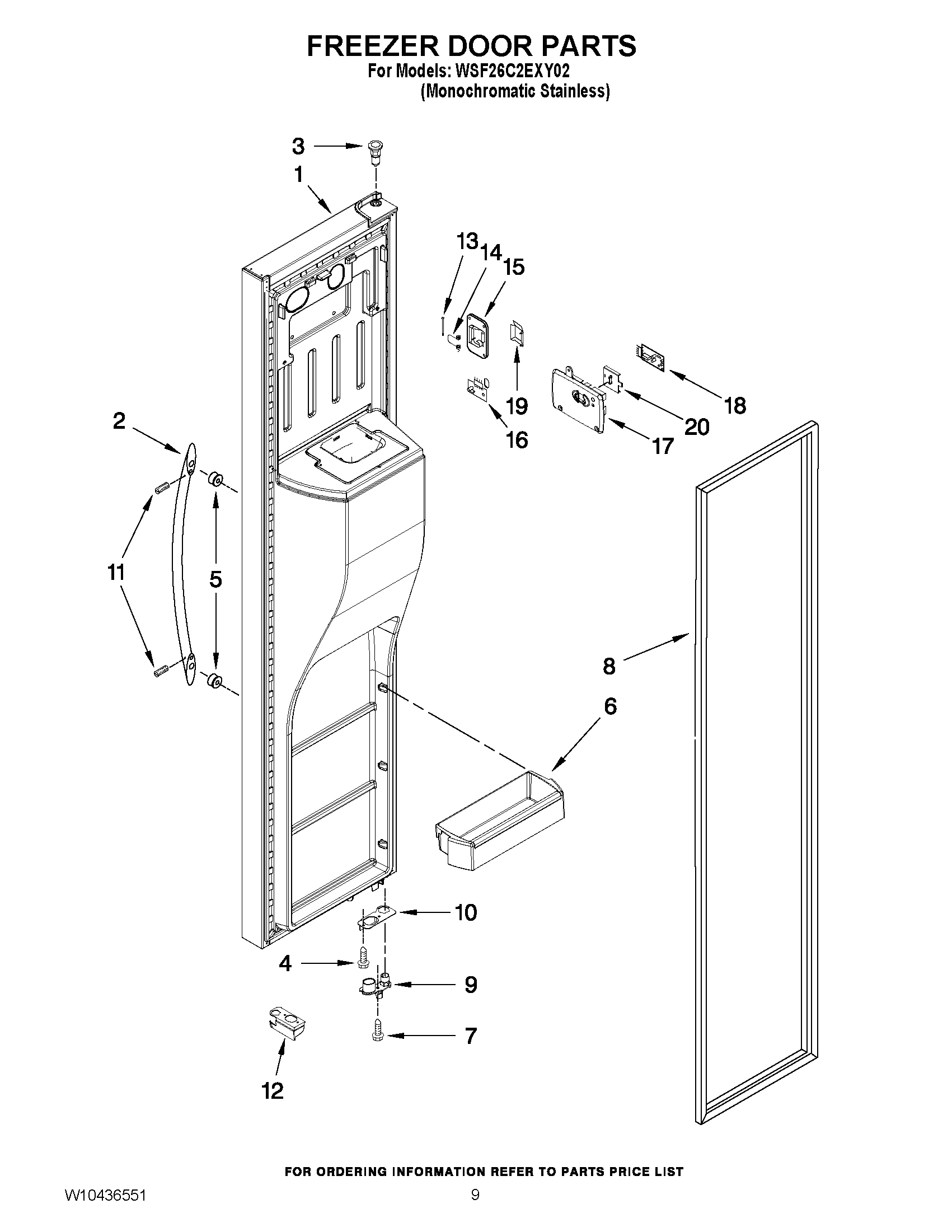 07 - FREEZER DOOR PARTS