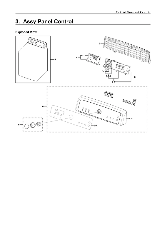 Control Panel Assembly