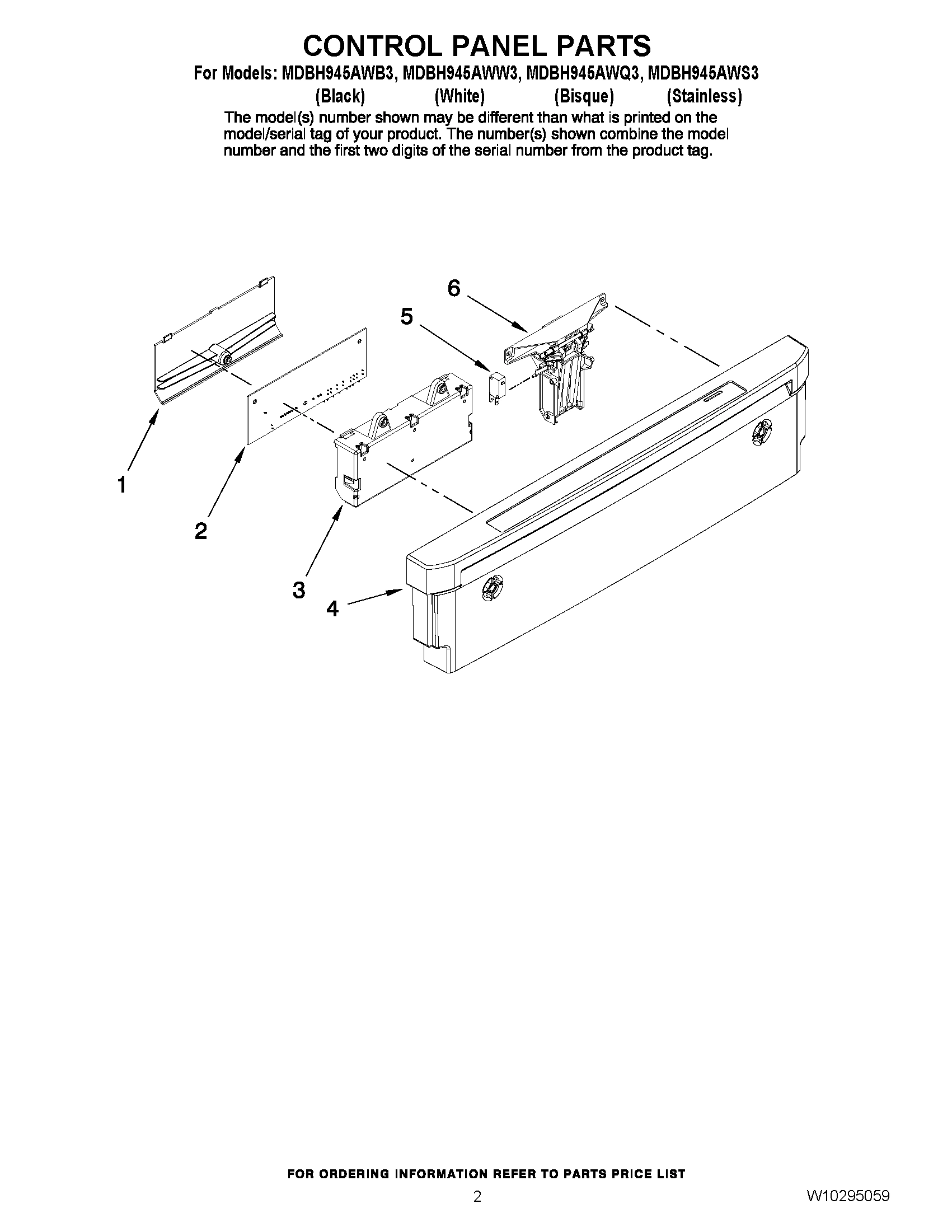 02 - CONTROL PANEL PARTS
