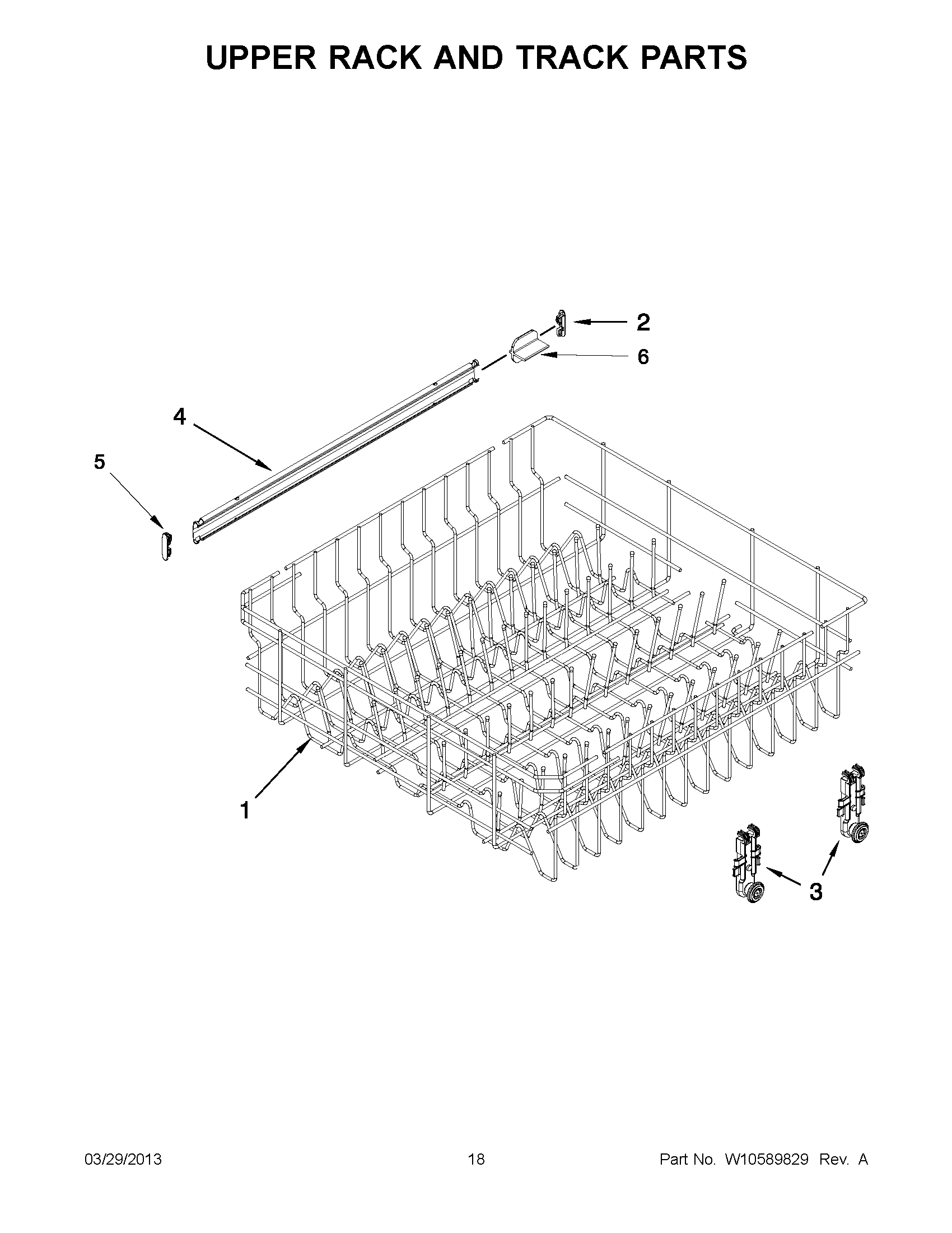 09 - UPPER RACK AND TRACK PARTS
