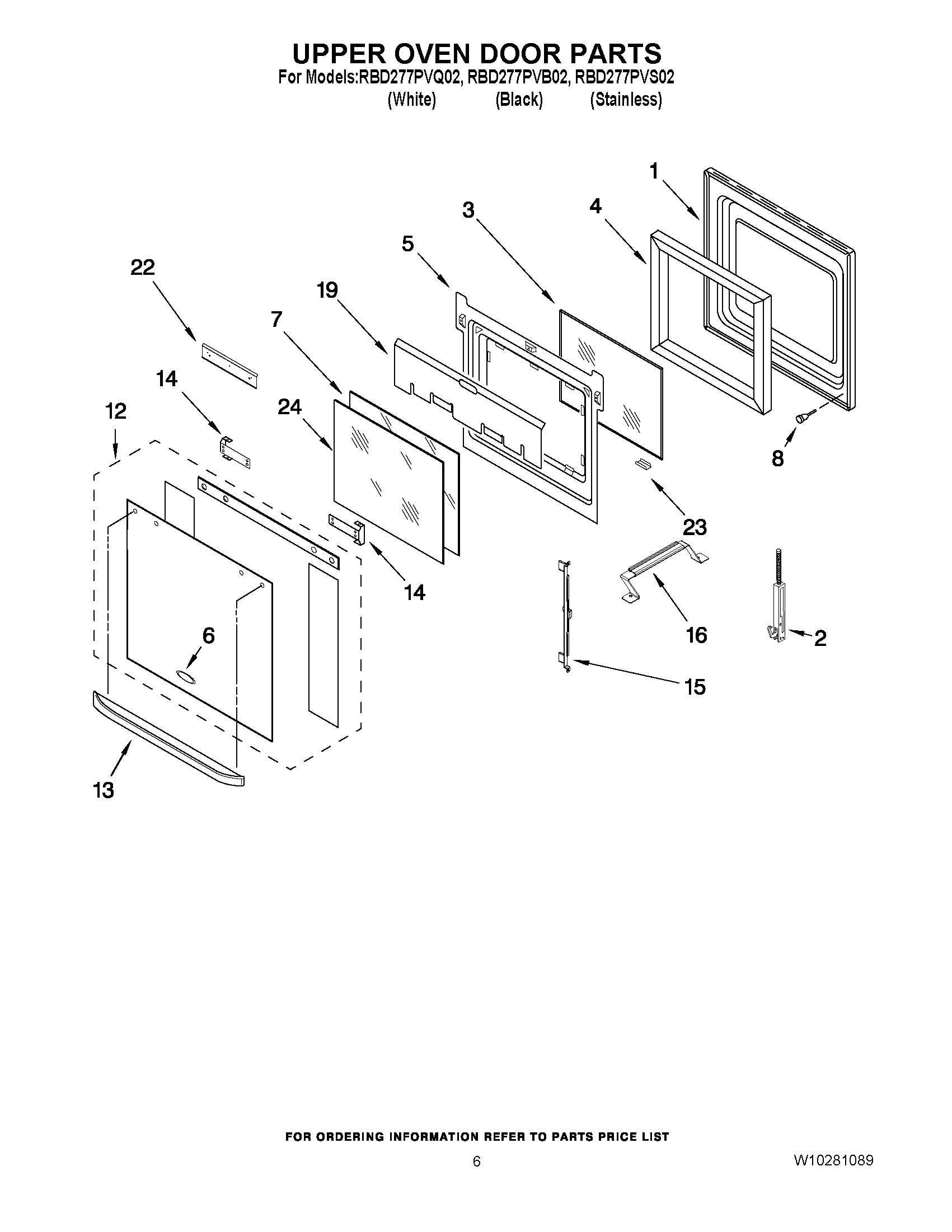 04 - UPPER OVEN DOOR PARTS