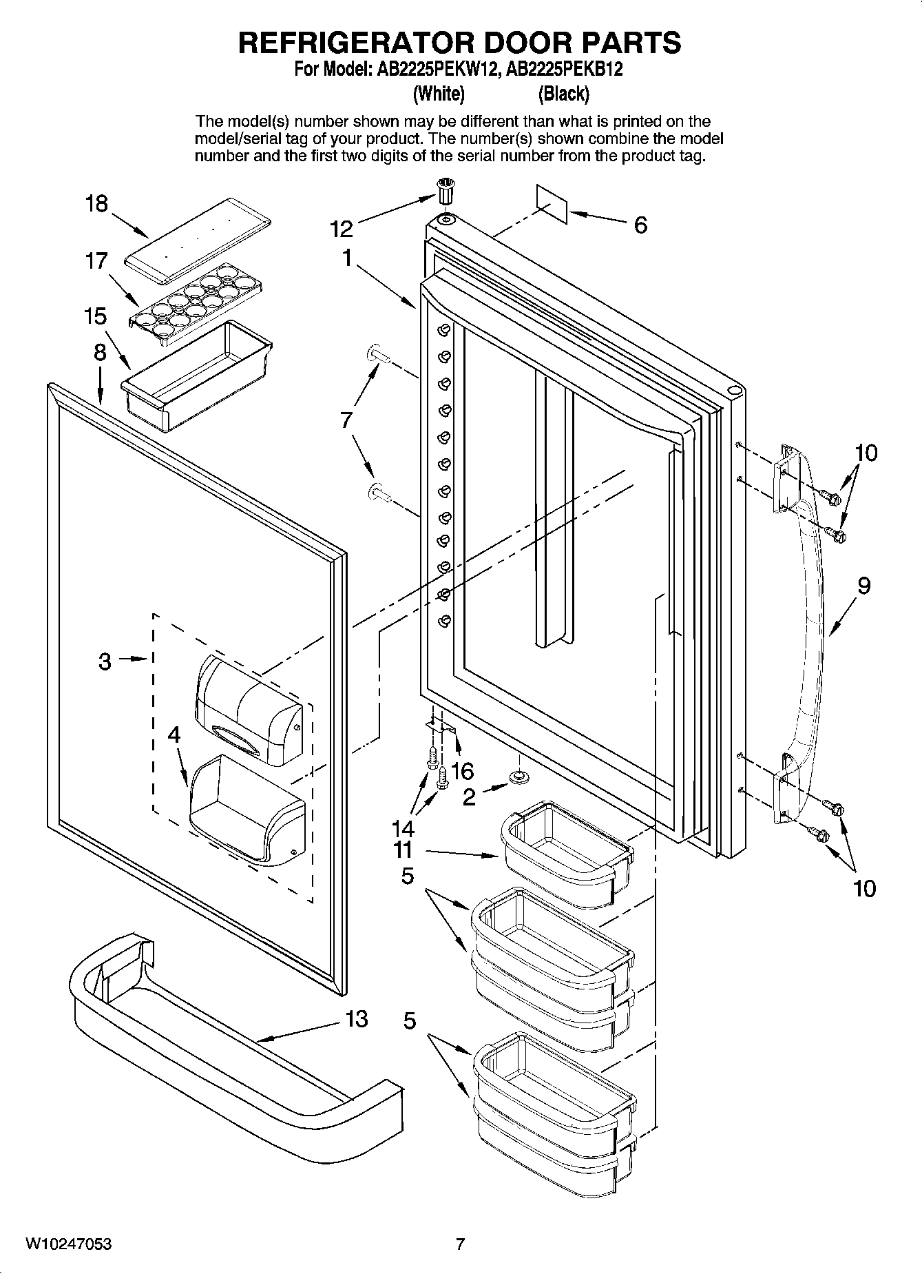 04 - REFRIGERATOR DOOR PARTS