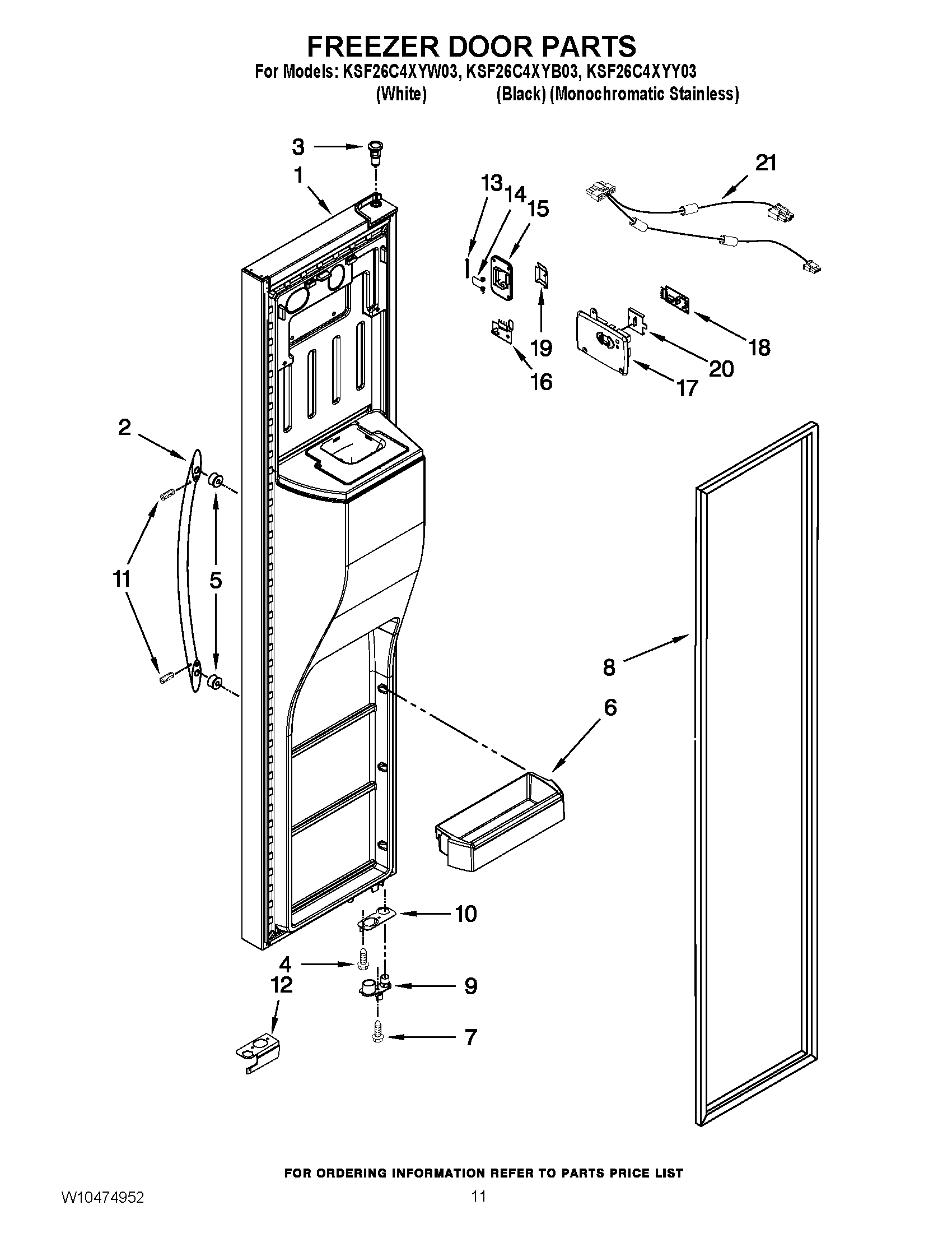 07 - FREEZER DOOR PARTS
