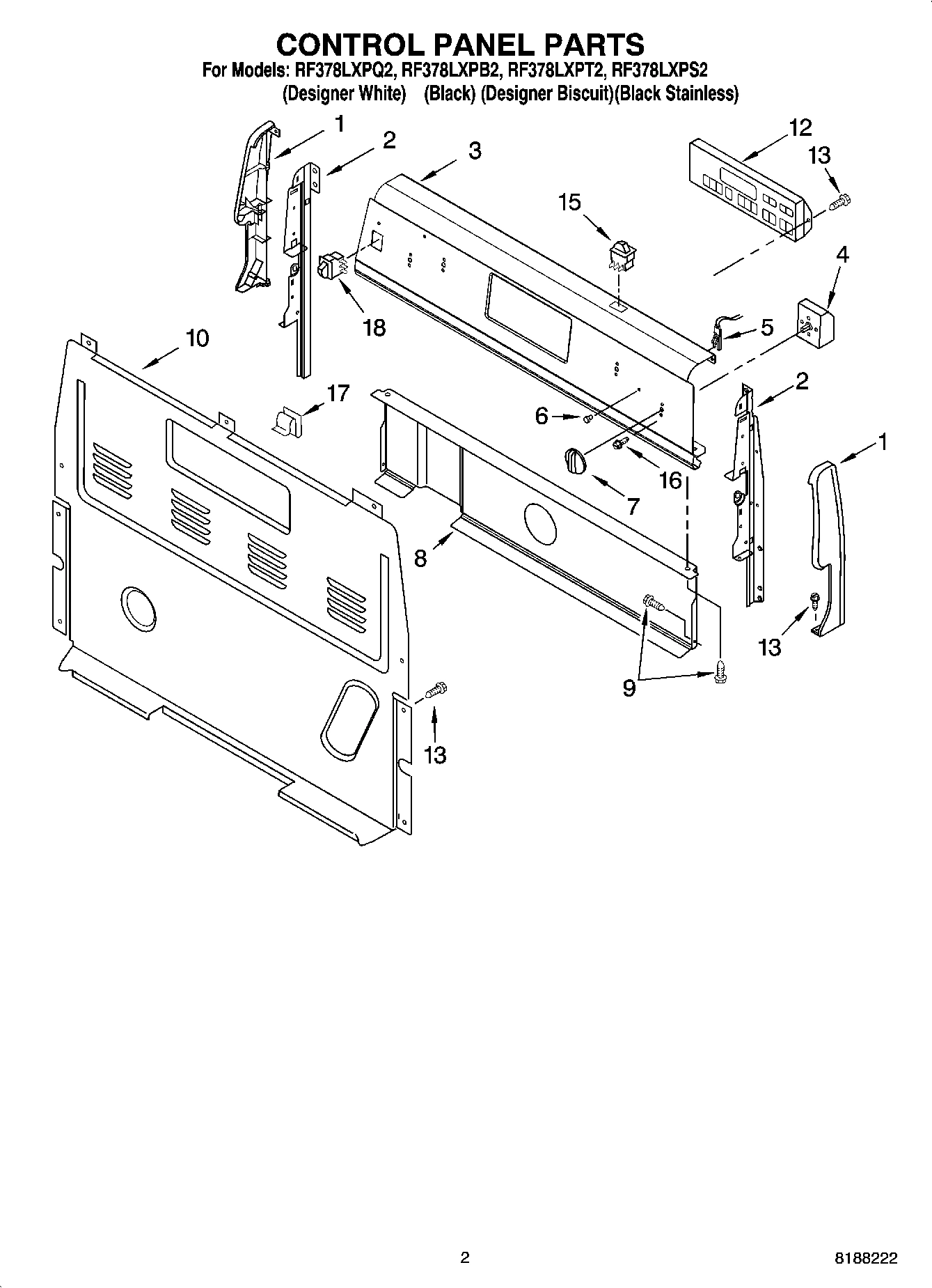 02 - CONTROL PANEL PARTS