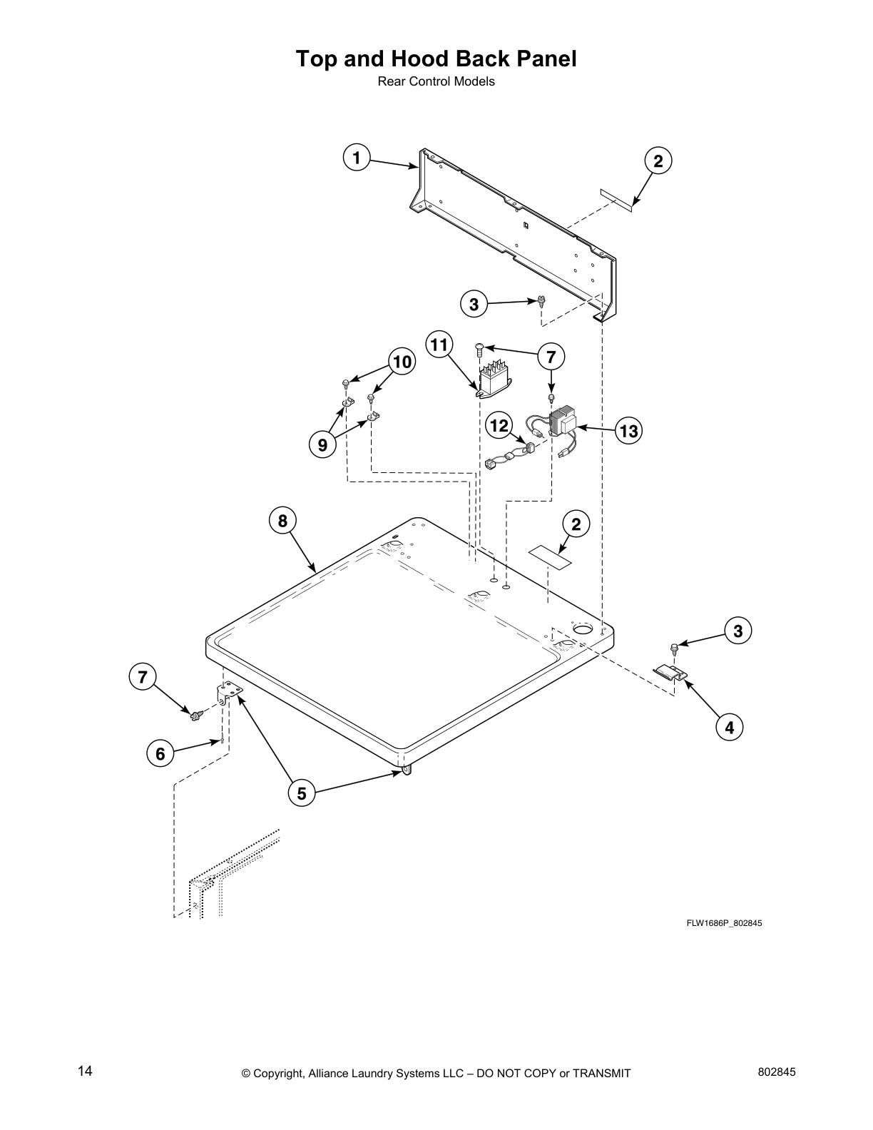 Top and Hood Back Panel