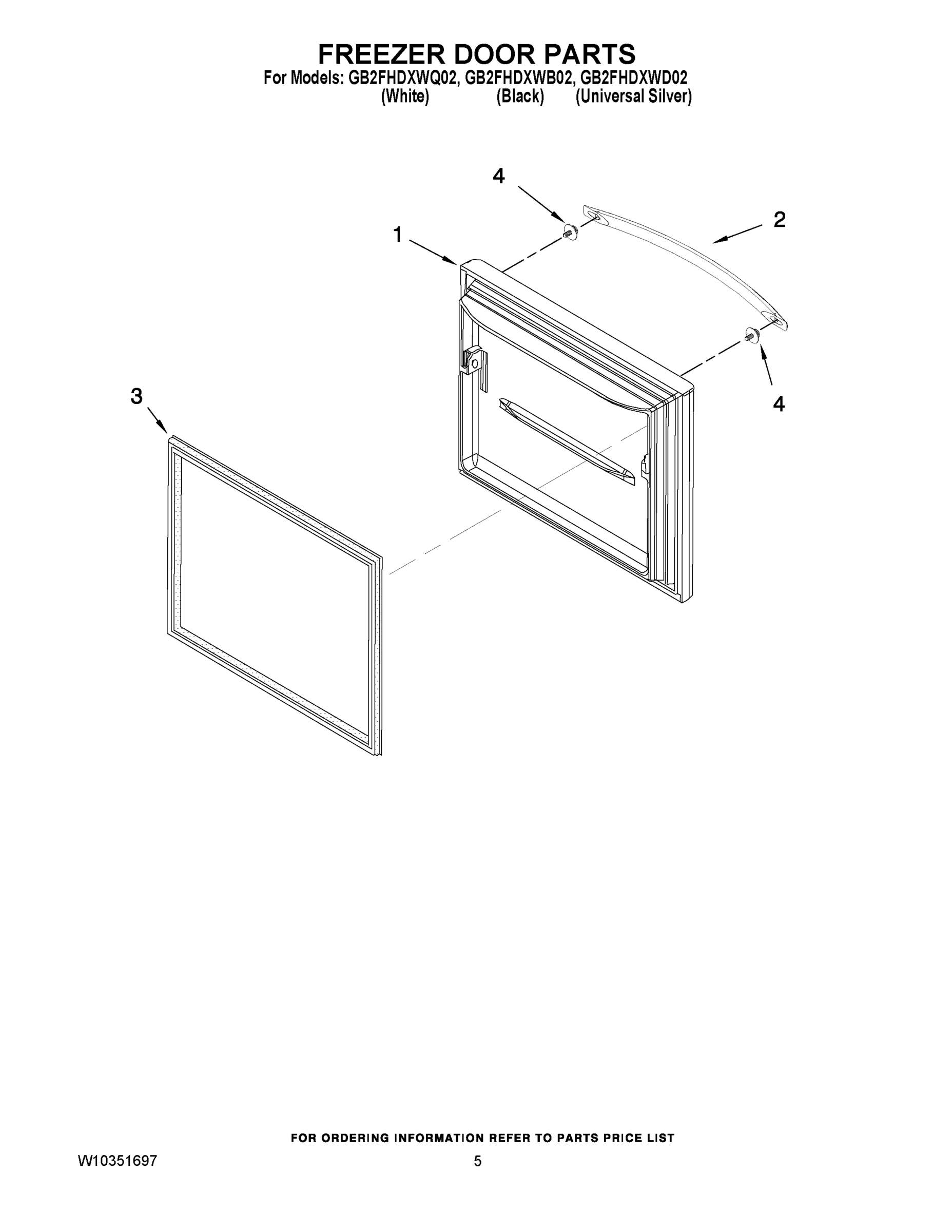 03 - FREEZER DOOR PARTS