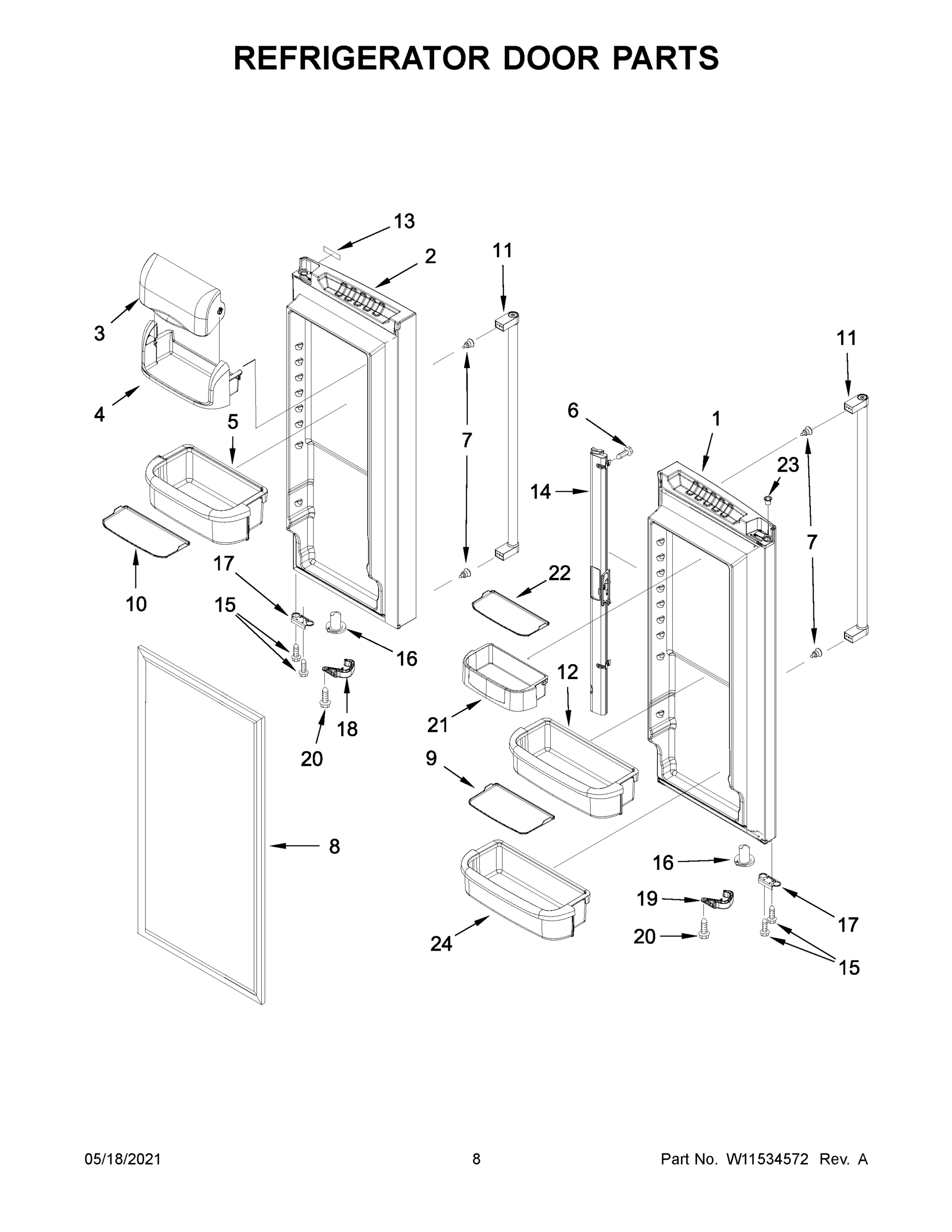 05 - REFRIGERATOR DOOR PARTS