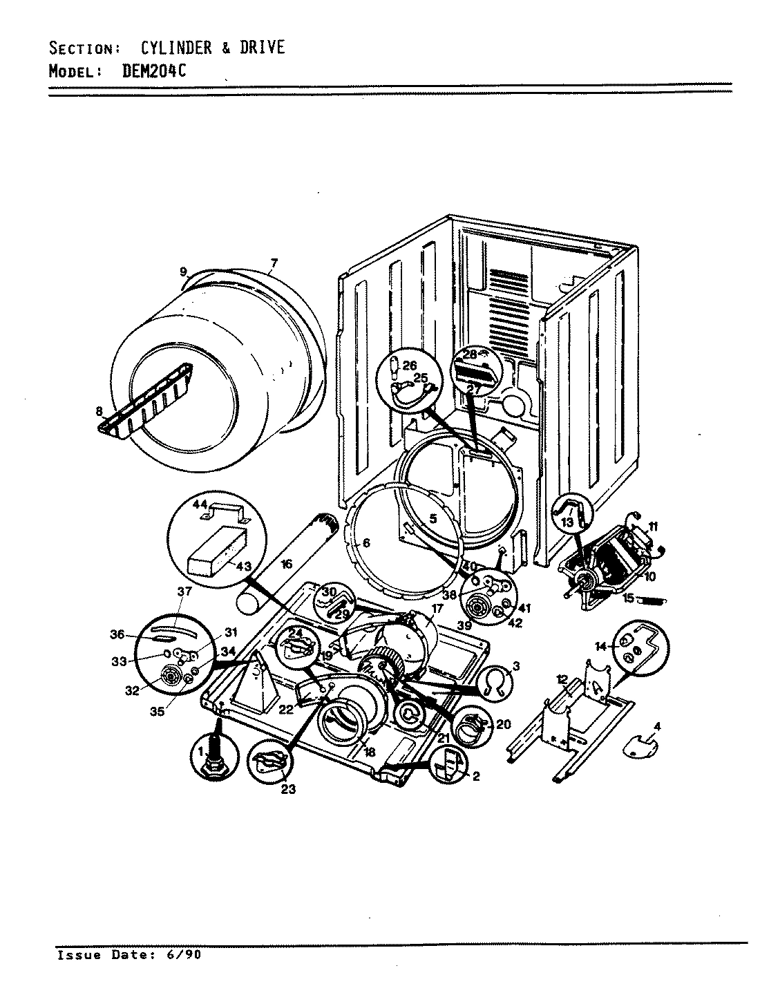 02 - CYLINDER & DRIVE (ORIG.-REV. A)