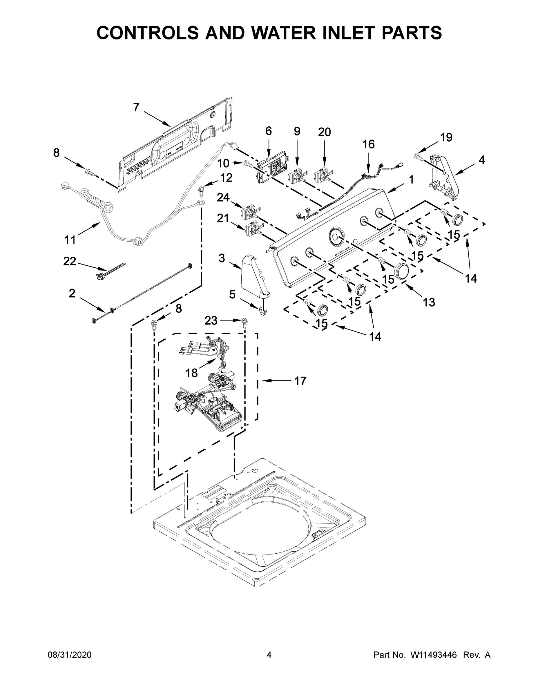 03 - CONTROLS AND WATER INLET PARTS