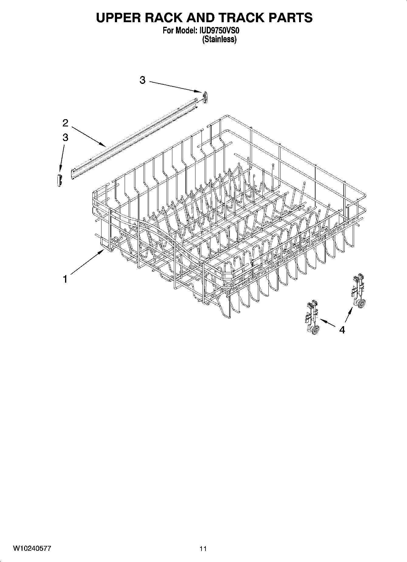 09 - UPPER RACK AND TRACK PARTS