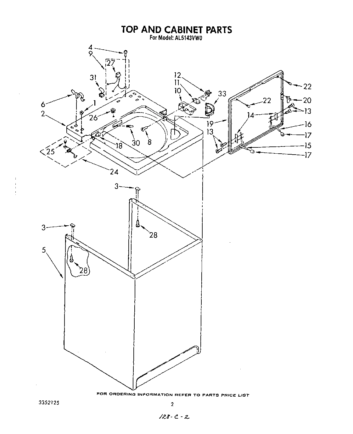 02 - TOP AND CABINET , LITERATURE AND OPTIONAL